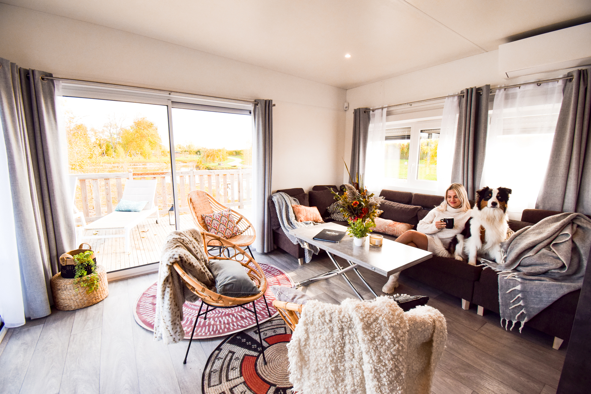 Lodge Prestige — Cabane sur pilotis avec spa à Seine-et-Marne à Gravon — chambre