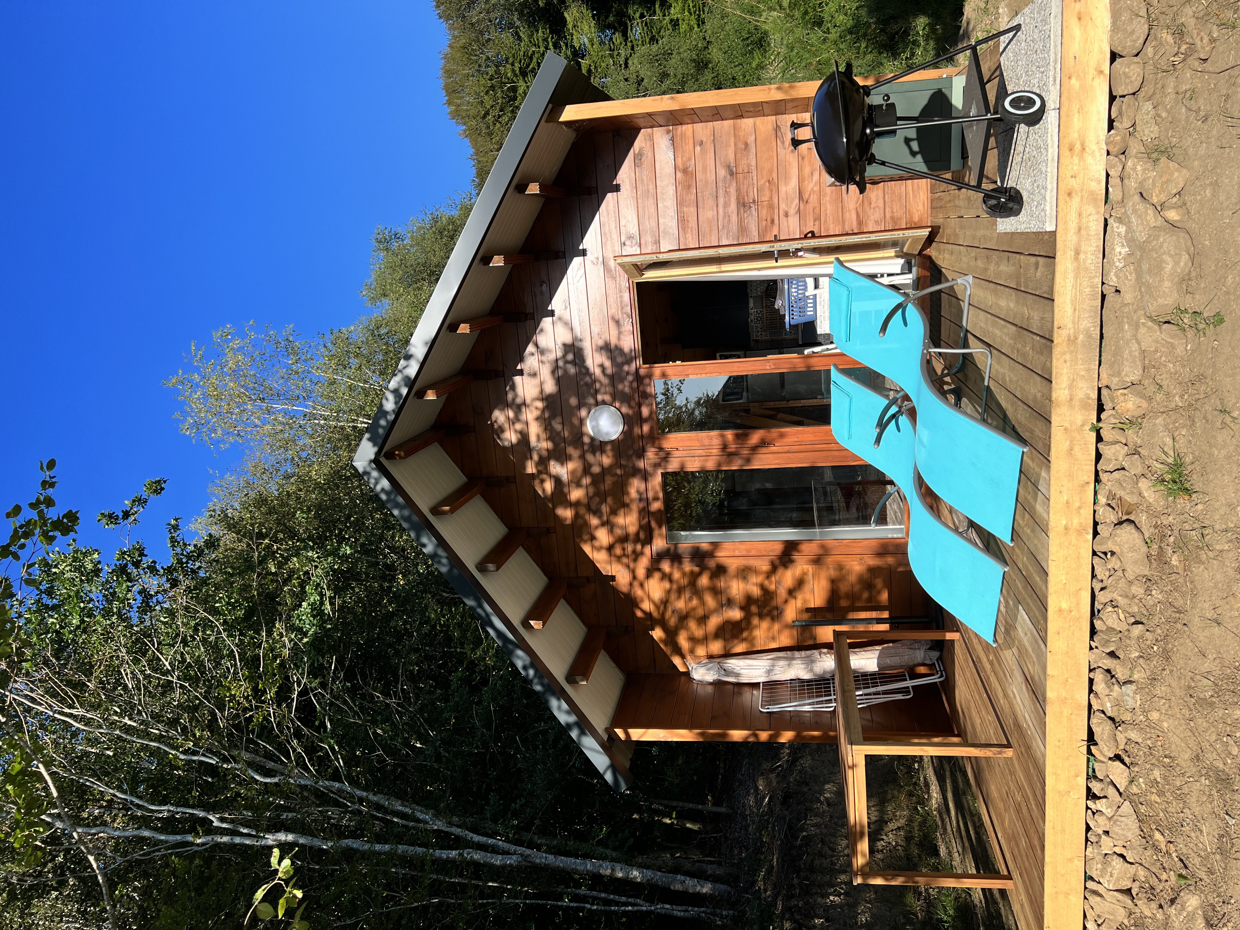 Ty Koad — Chalet avec spa et jacuzzi en Finistère à Keryanti — espace de vie