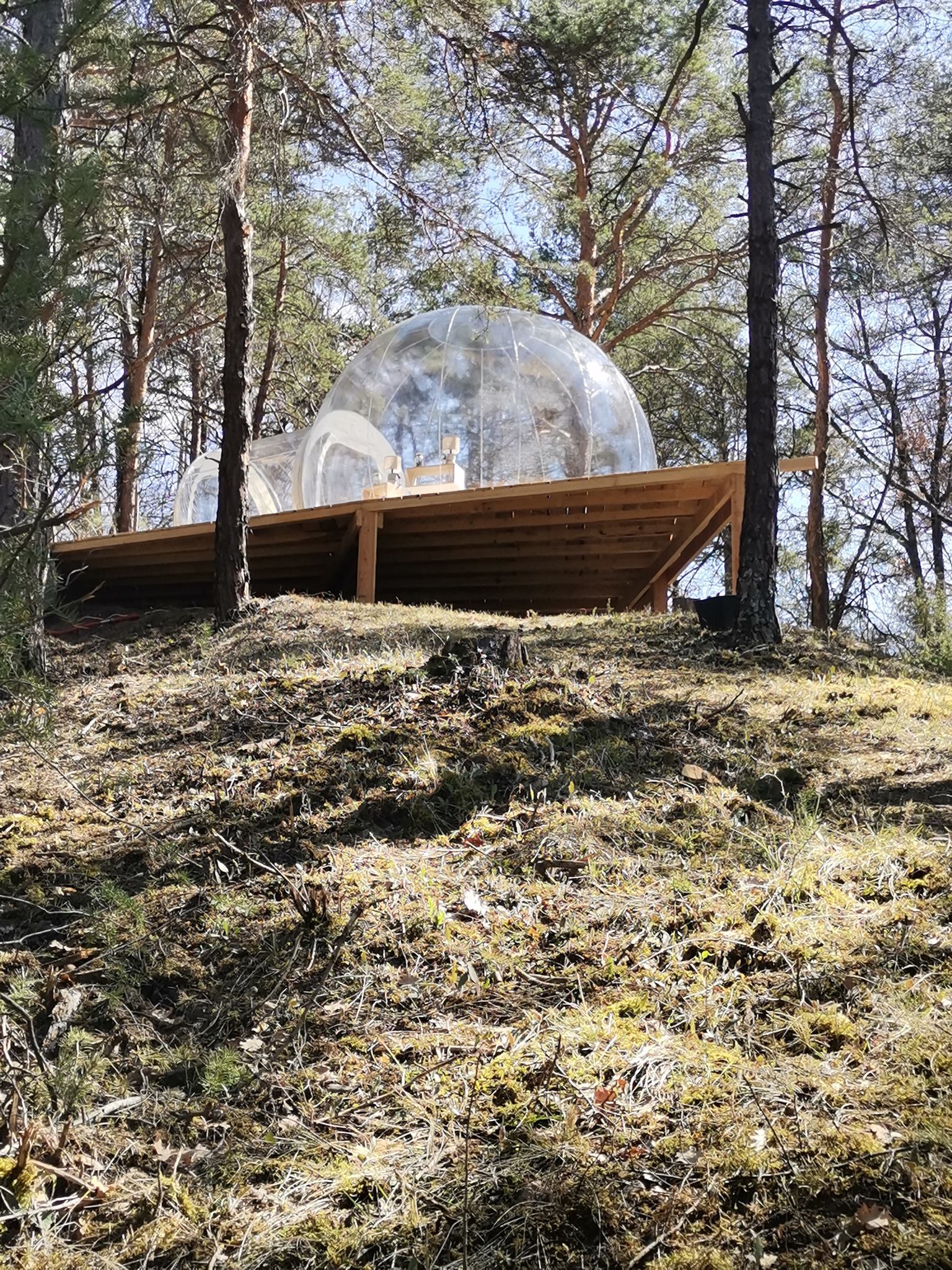 Évasion étoilée dans une bulle en Provence à Beynes — vue intérieure
