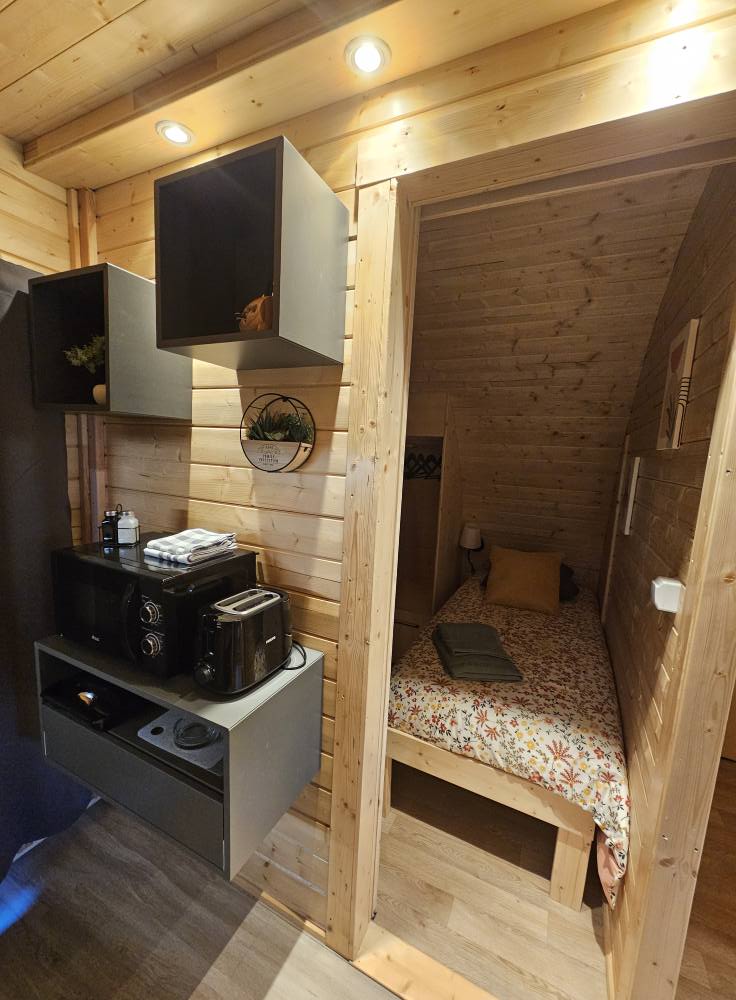 Double Pod — Hébergement insolite avec spa à Rainville (Vosges) à Rainville — vue depuis la terrasse