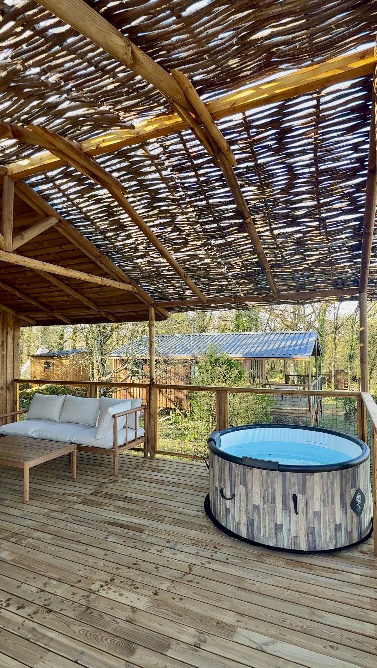 Cabane Minca — Escapade romantique avec spa à Lot à Saint-Cirgues — espace de vie