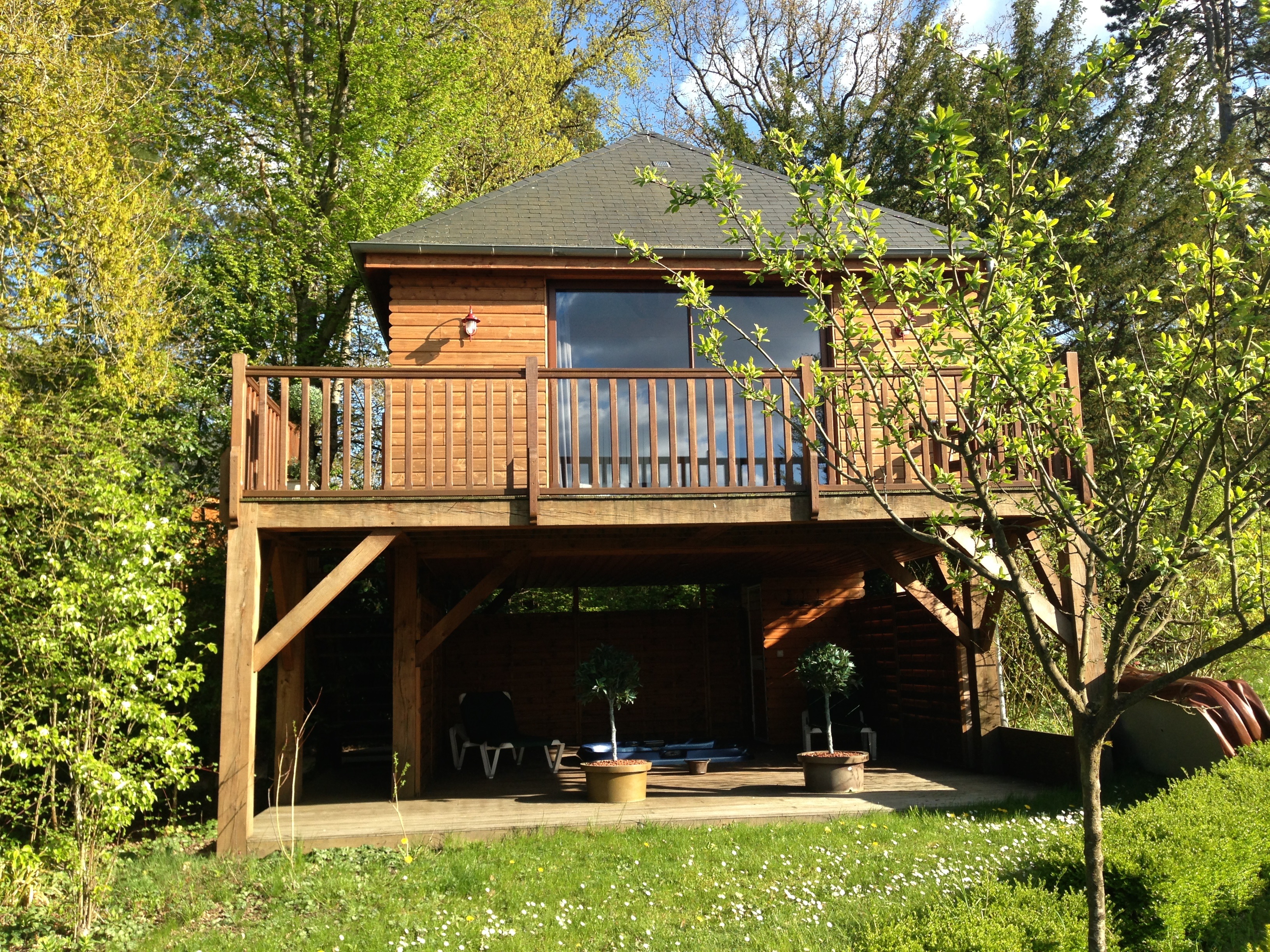 Cabane du Manoir du Parc & Spa privatif — Cabane sur pilotis à Amboise