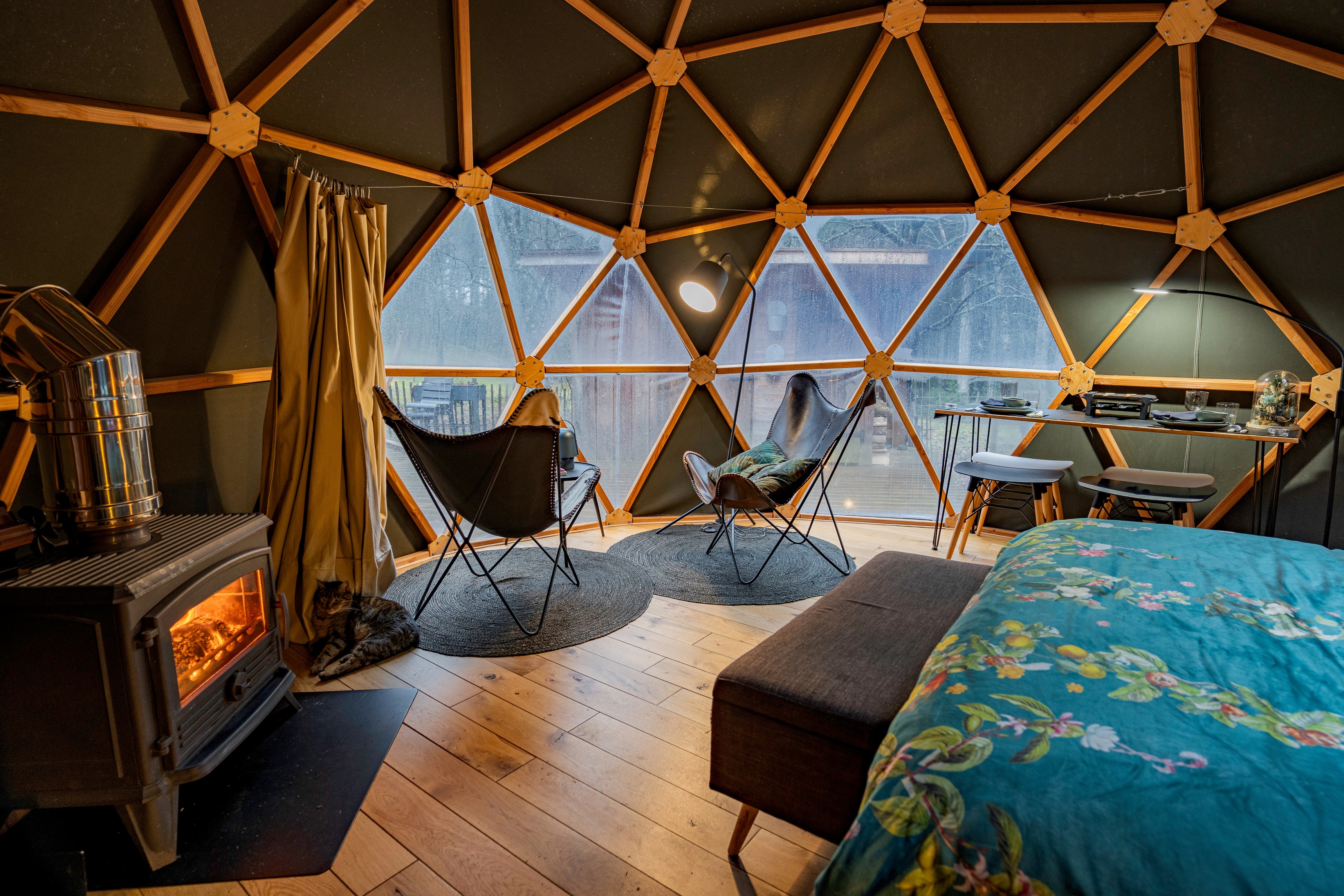Dôme au milieu des Alpagas — Nuit étoilée à 840m d'altitude dans les Vosges à Épinal — chambre