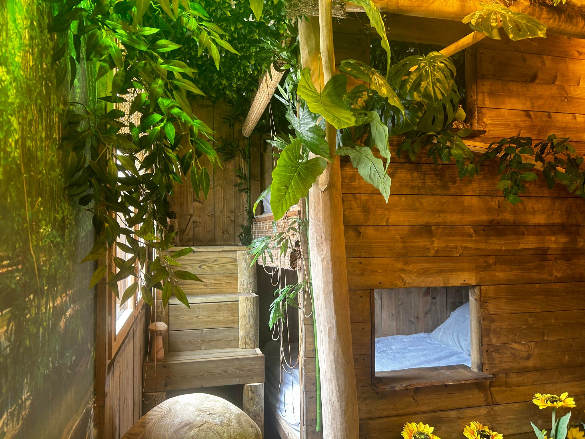 La Jungle Room de Paulette — Chambre à thème avec spa à Pau à Pau — détail architectural