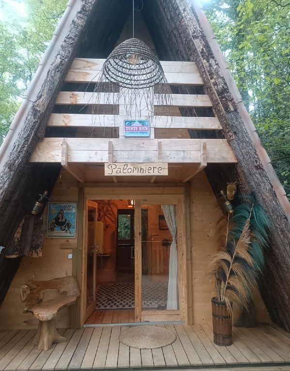 La Palombière Saint-Armou — Cabane avec spa à Saint-Armou (Pyrénées-Atlantiques) à Saint-Armou — vue intérieure
