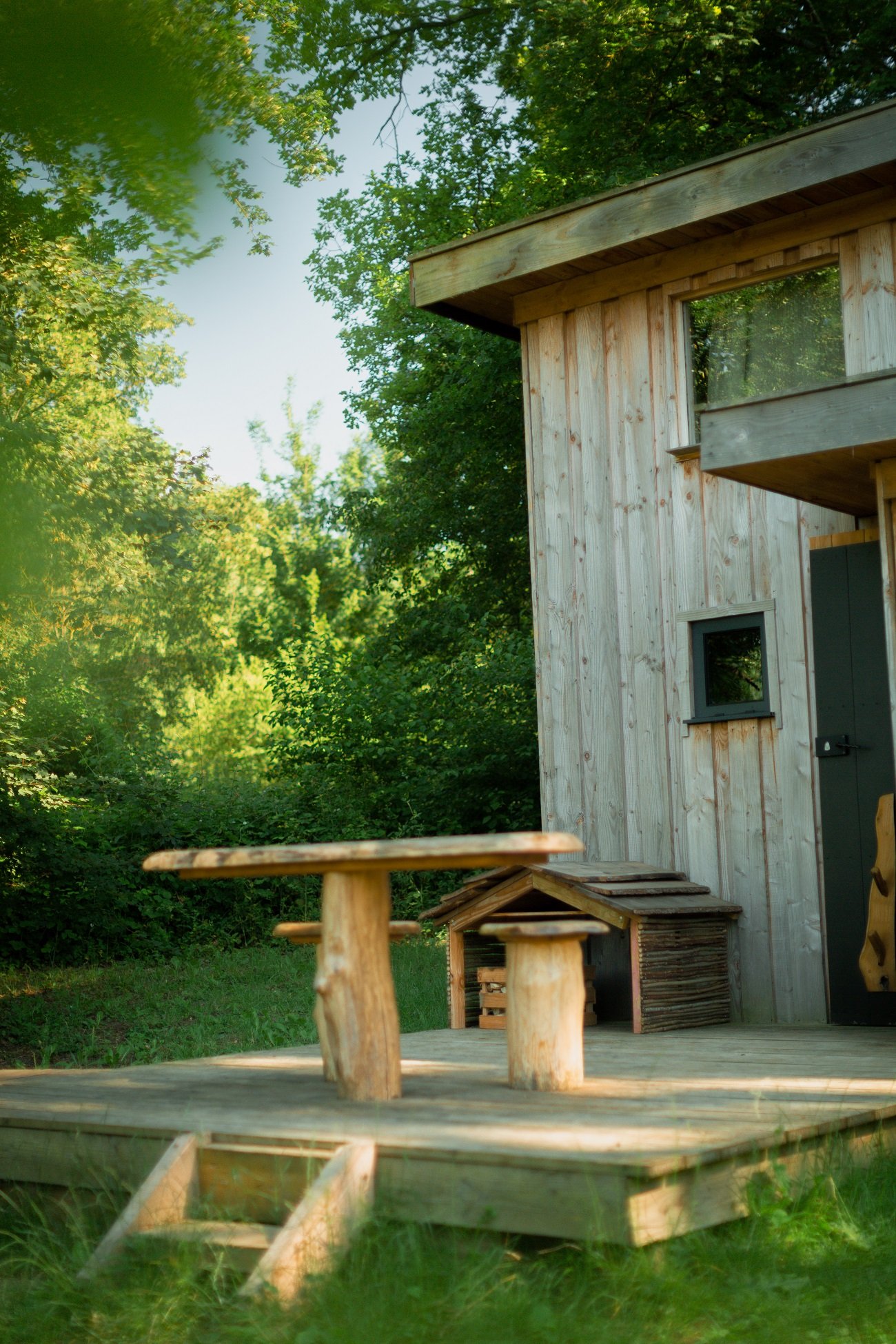 Cabane Spa Ambre — Séjour romantique avec spa à Oise à Beauvais — détail architectural