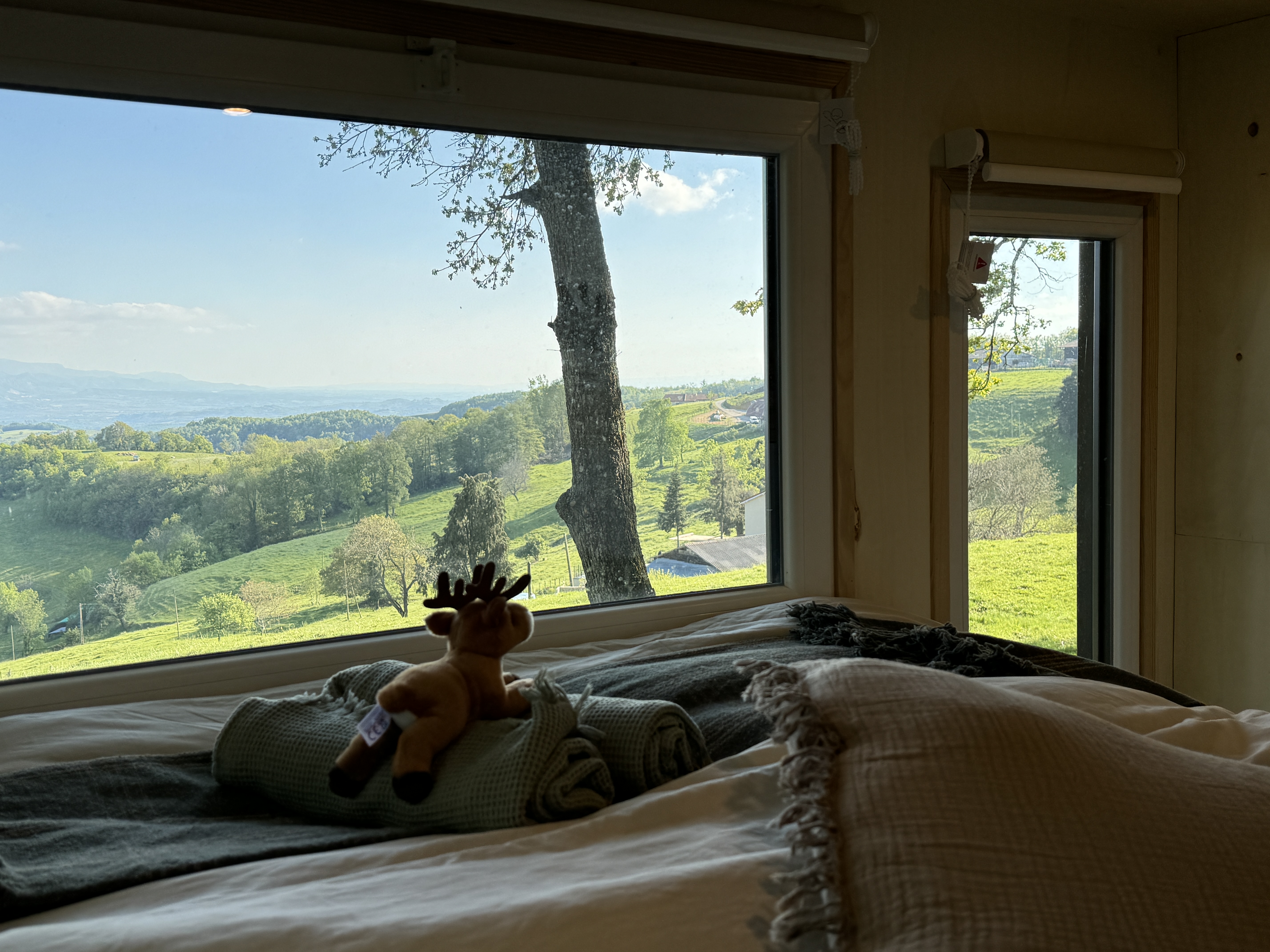 Tiny house avec vue imprenable sur le Vercors à Bessins — vue depuis la terrasse