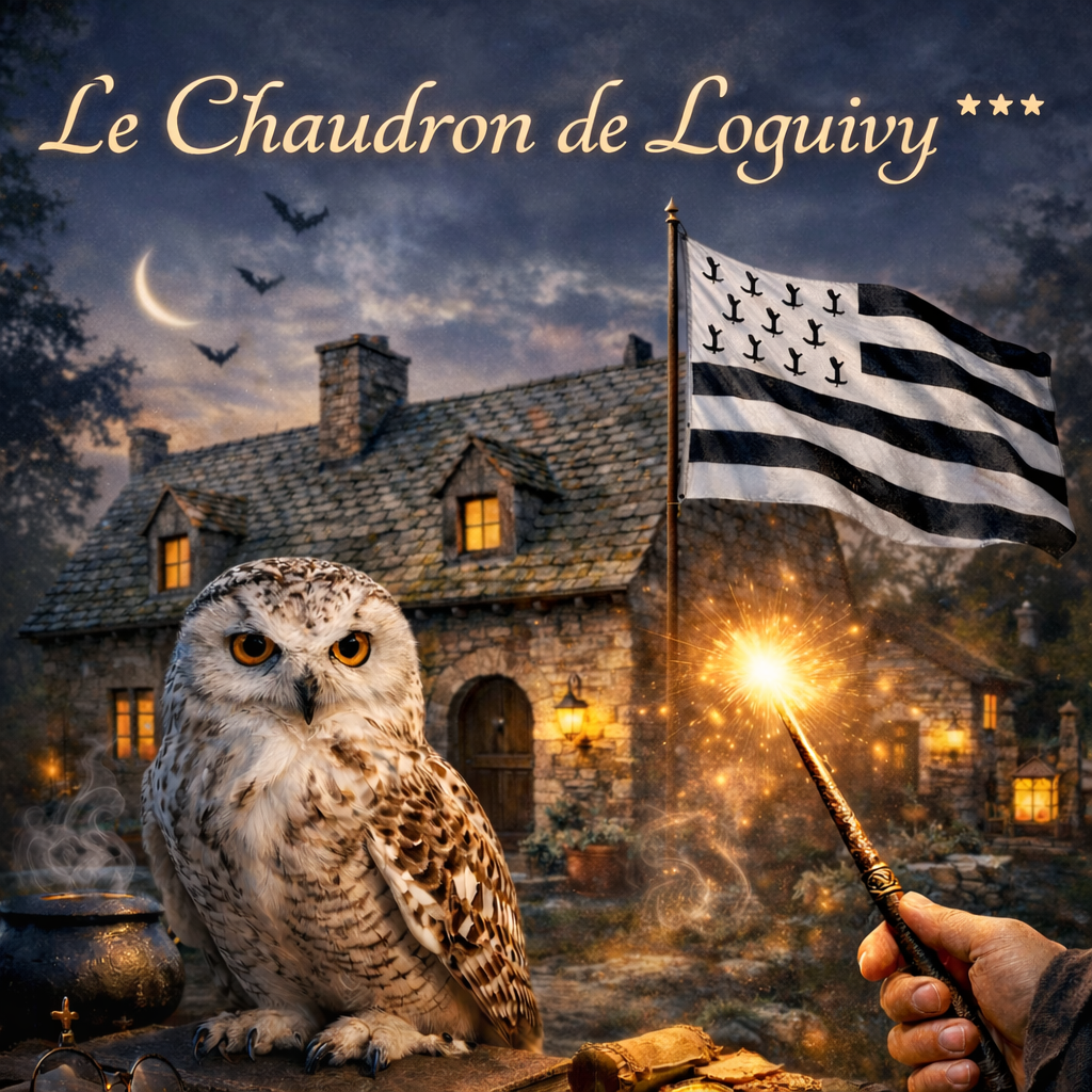 Le Chaudron Magique — Maison insolite avec spa à Loguivy-Plougras à Lannion — espace de vie