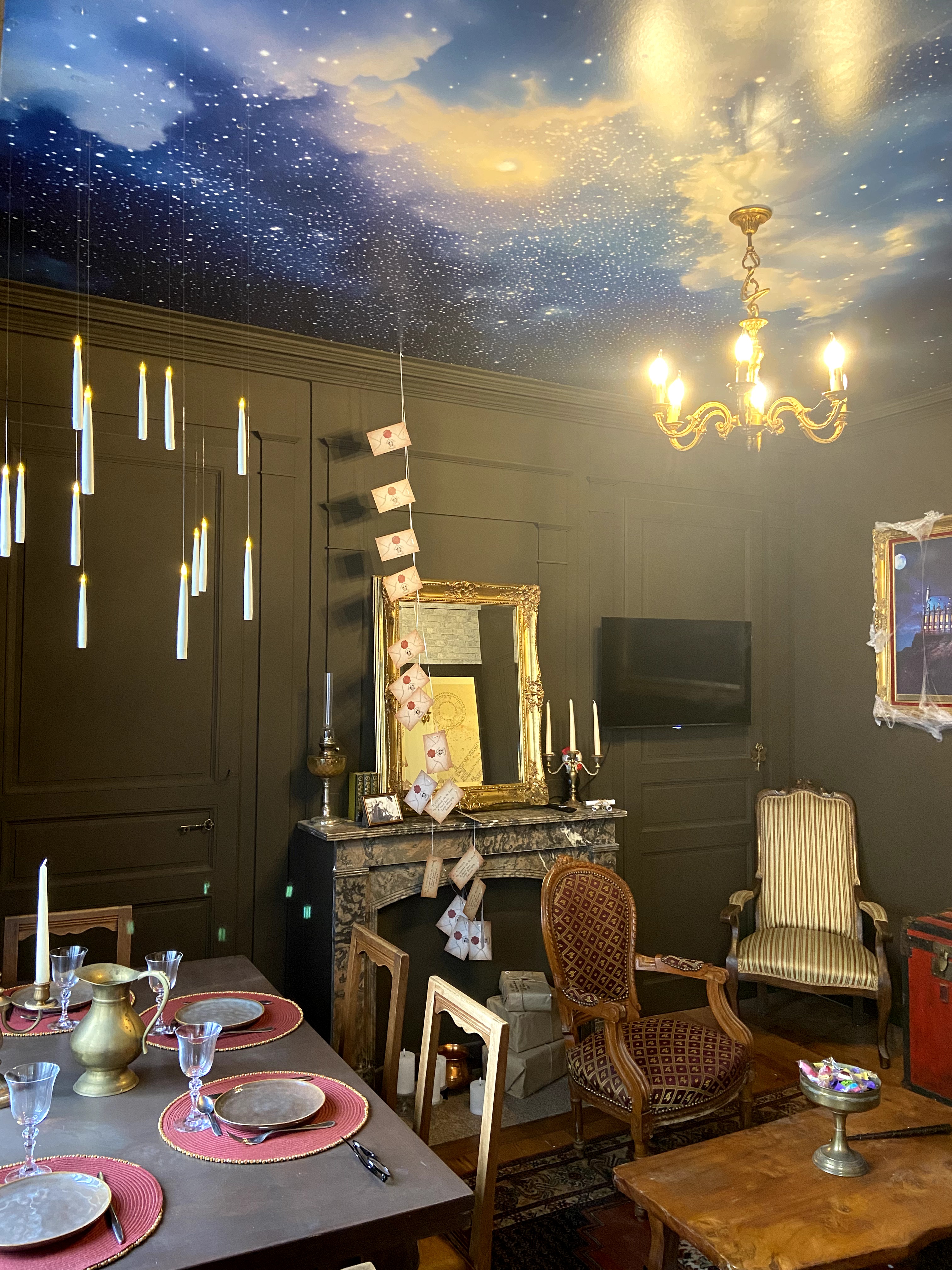 Le Refuge des Mans-raudeurs — Chambre à thème magique à Sarthe à Le Mans — vue intérieure