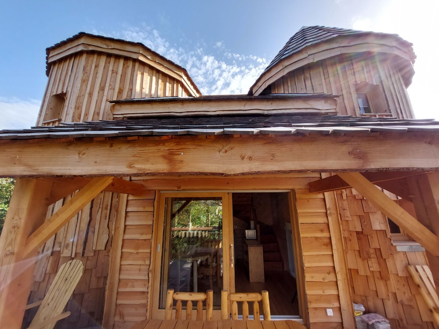 Cabane Médiévale — Château avec spa à Vercors, Drôme à Saint-Jean-En-Royans — chambre