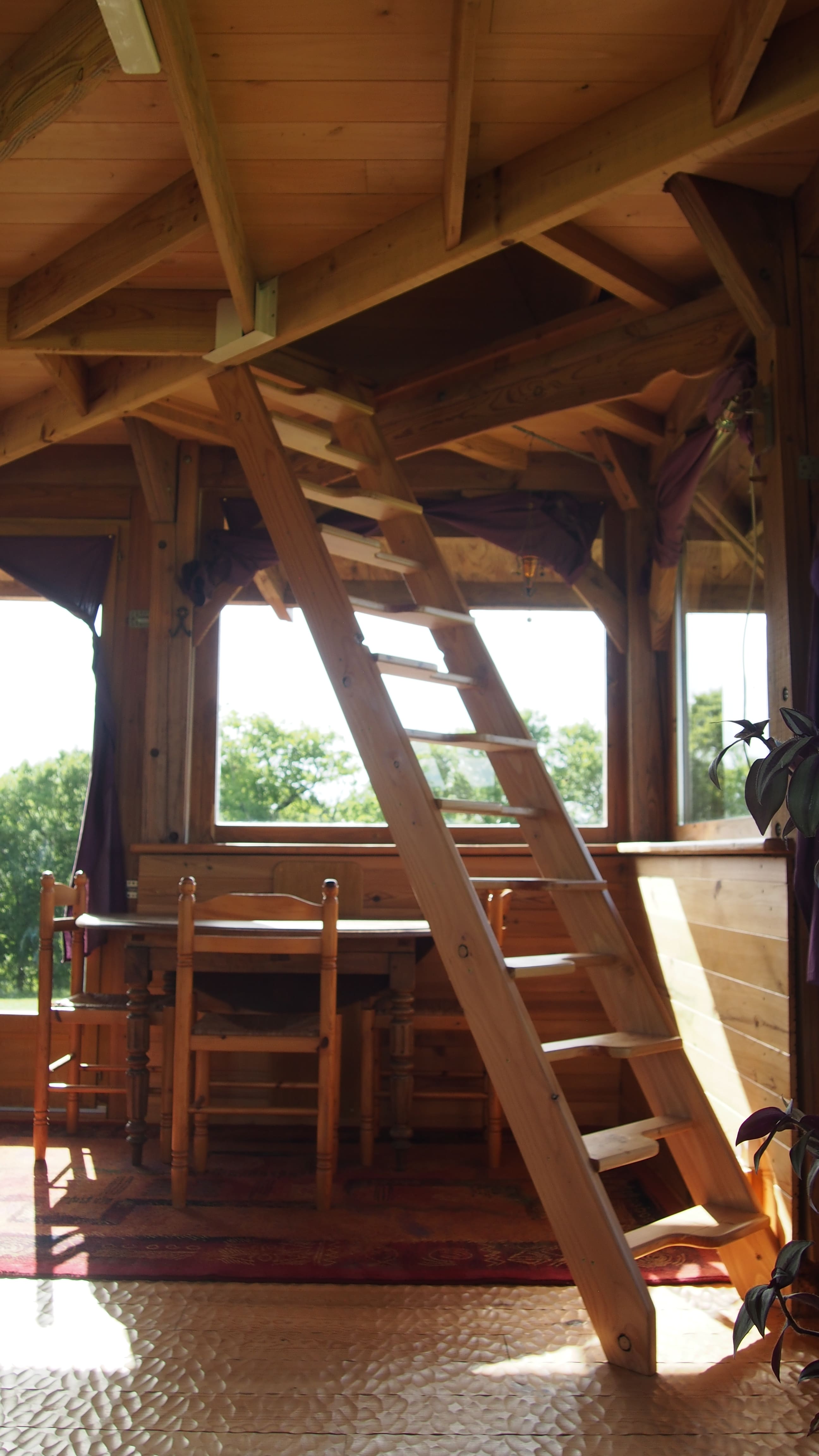 La Cabane du Pèlerin — Cabane avec spa à Lot-et-Garonne à Lafitte-sur-Lot — vue depuis la terrasse