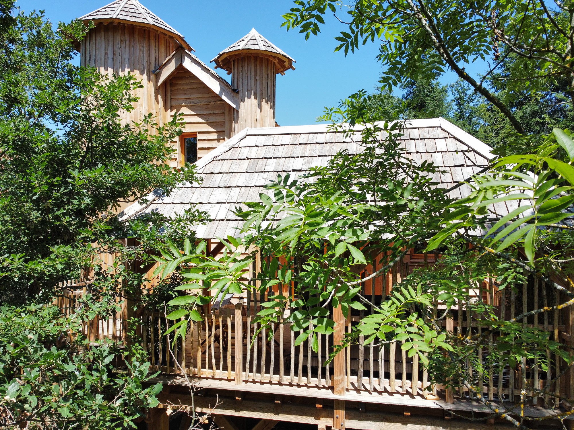 Cabane Château duplex - Spa/Jacuzzi™ — Nuit insolite à Aulteribe en Haute-Loire à Aulteribe — chambre