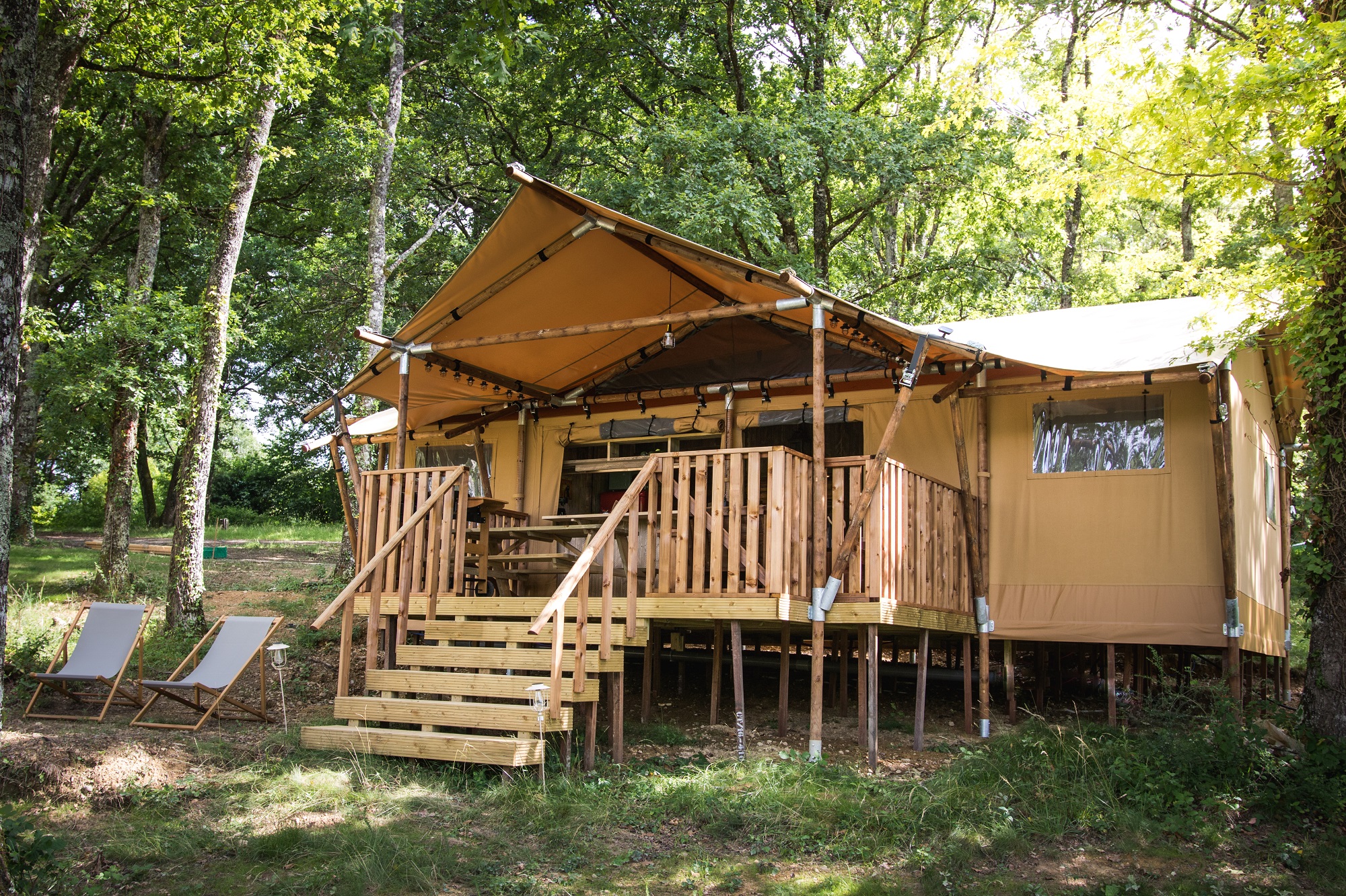 Lodge safari « Glamping Dreamlodge — Lodge safari avec spa à Gers » — Gers (Occitanie)
