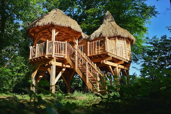 Cabane Dundee — Nuit perchée à 3m dans le Finistère à Pleyber Christ — vue intérieure