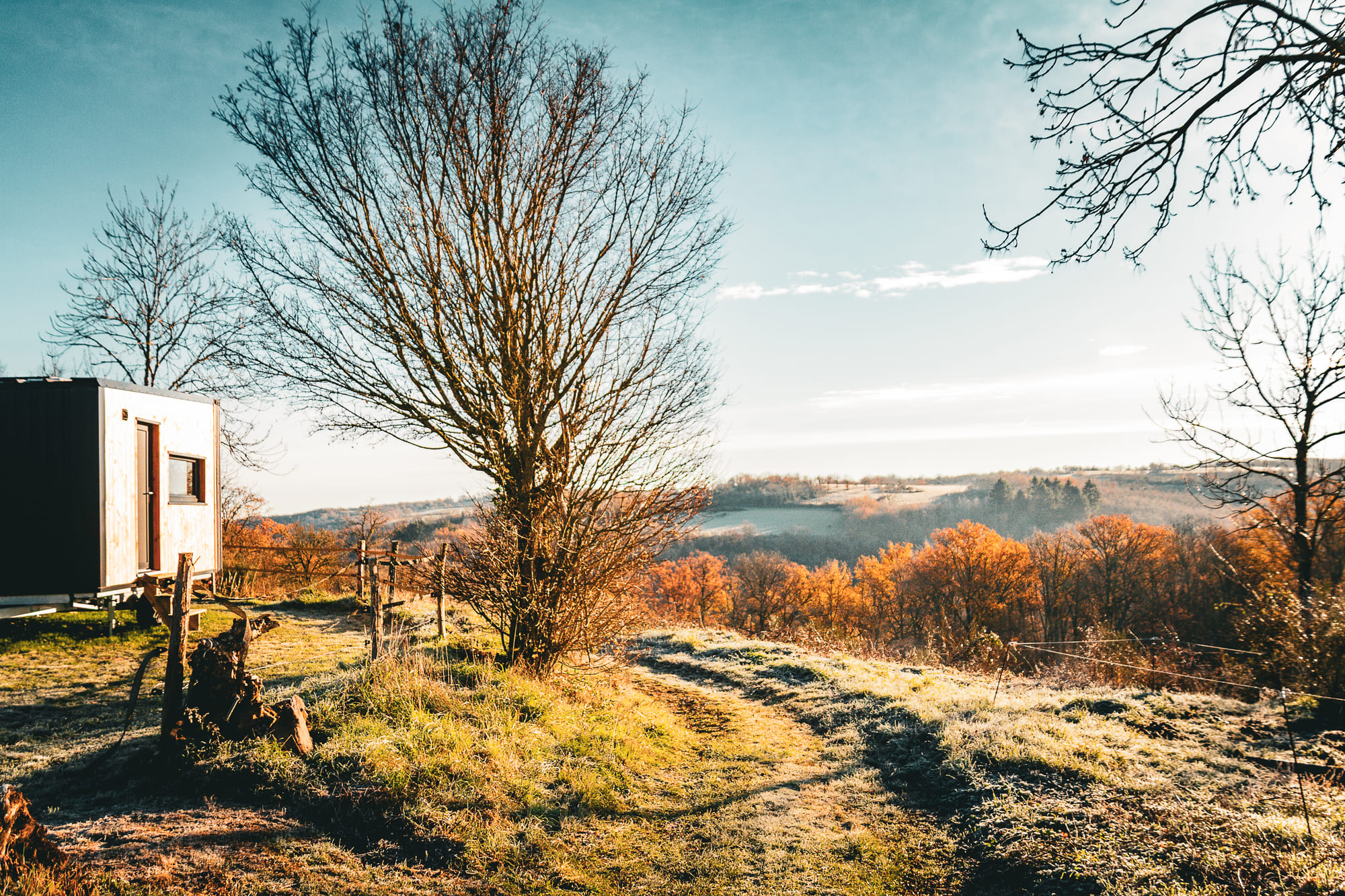 Homnest - Confins des Domes — Tiny House avec vue panoramique à Volvic (Puy-de-Dôme) à Volvic — détail architectural