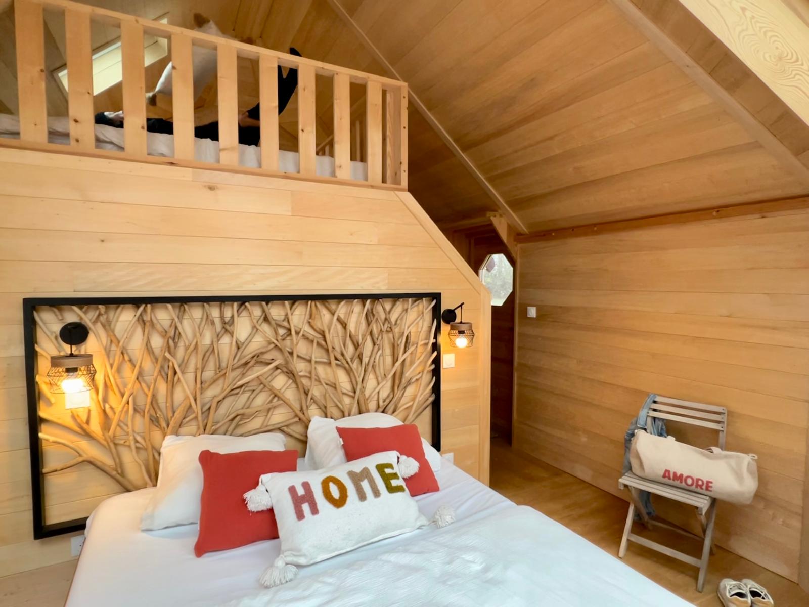 Cabane Boréalis — Cabane avec jacuzzi privatif à Ain à Meillonnas — vue depuis la terrasse