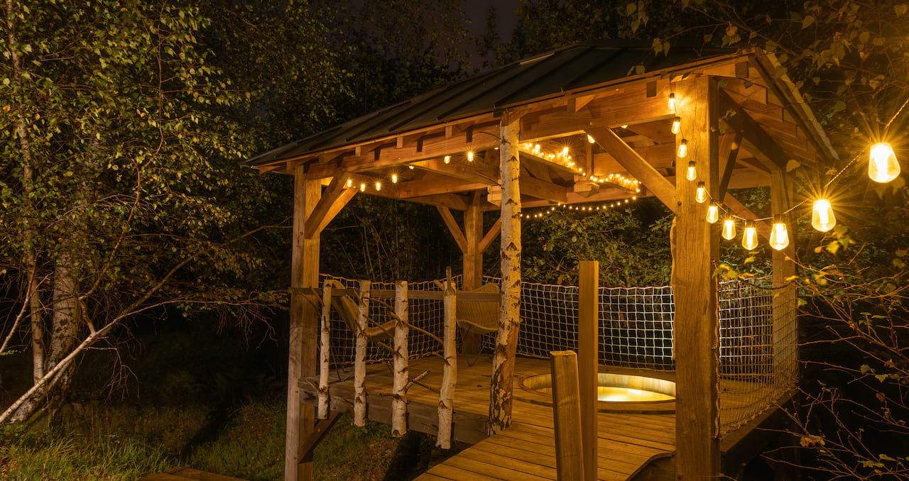 Lodge Spa privatif Quiétude : Écolodge en Auvergne — Lodge à Marchal