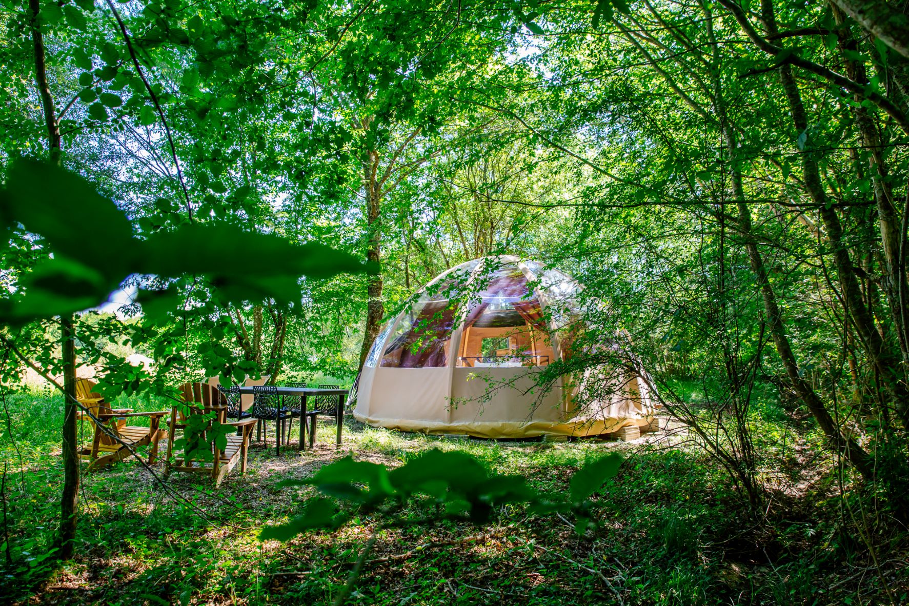 Bulle Ecôtelia : un dôme enchanteur en pleine nature