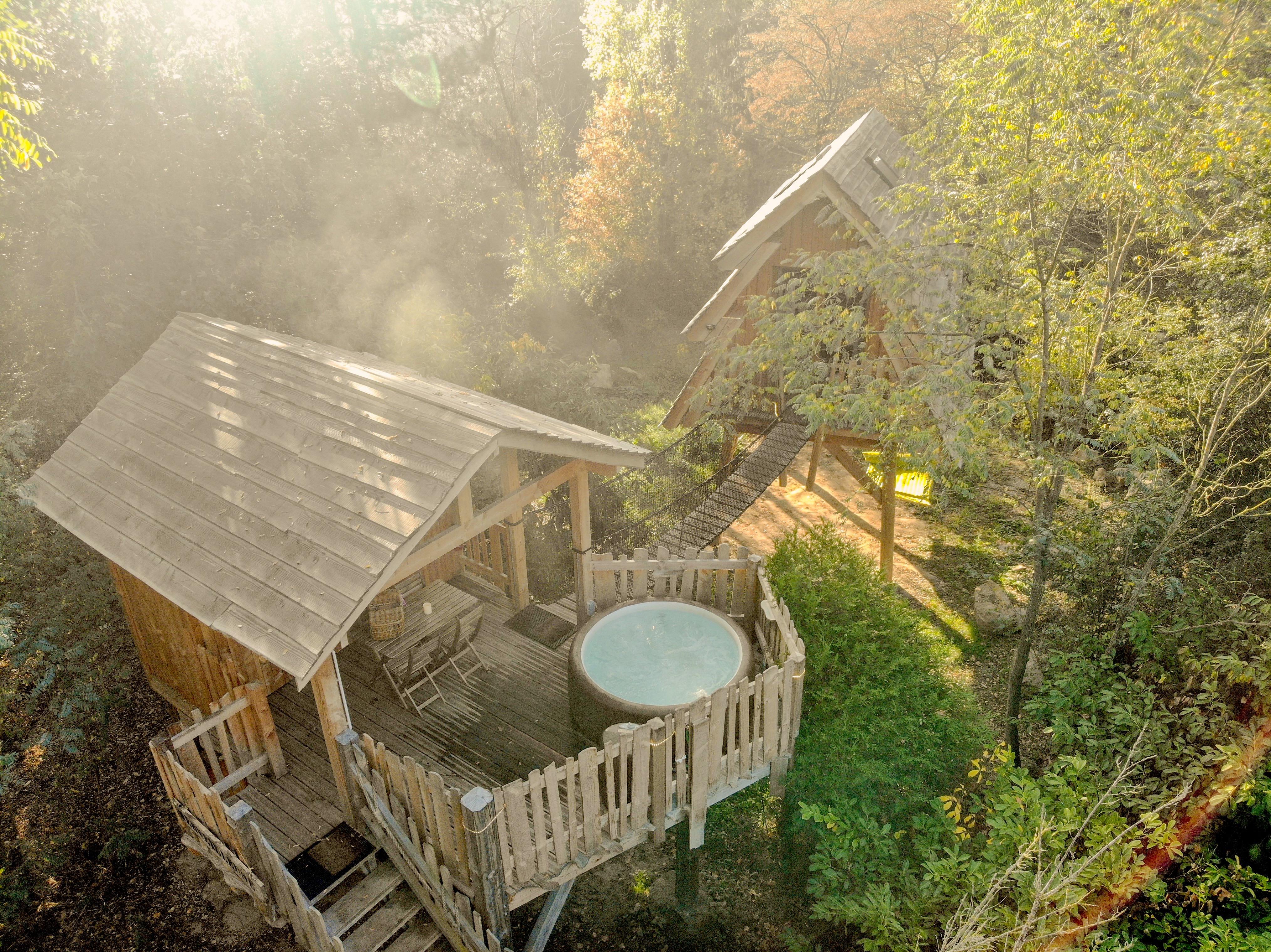 La Cabane Merveilleuse Spa : une expérience unique en Picardie à Rosoy-En-Multien — vue intérieure