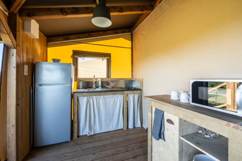 Ecolodge 2 chambres : une immersion en Haute-Normandie à Quiberville — vue depuis la terrasse