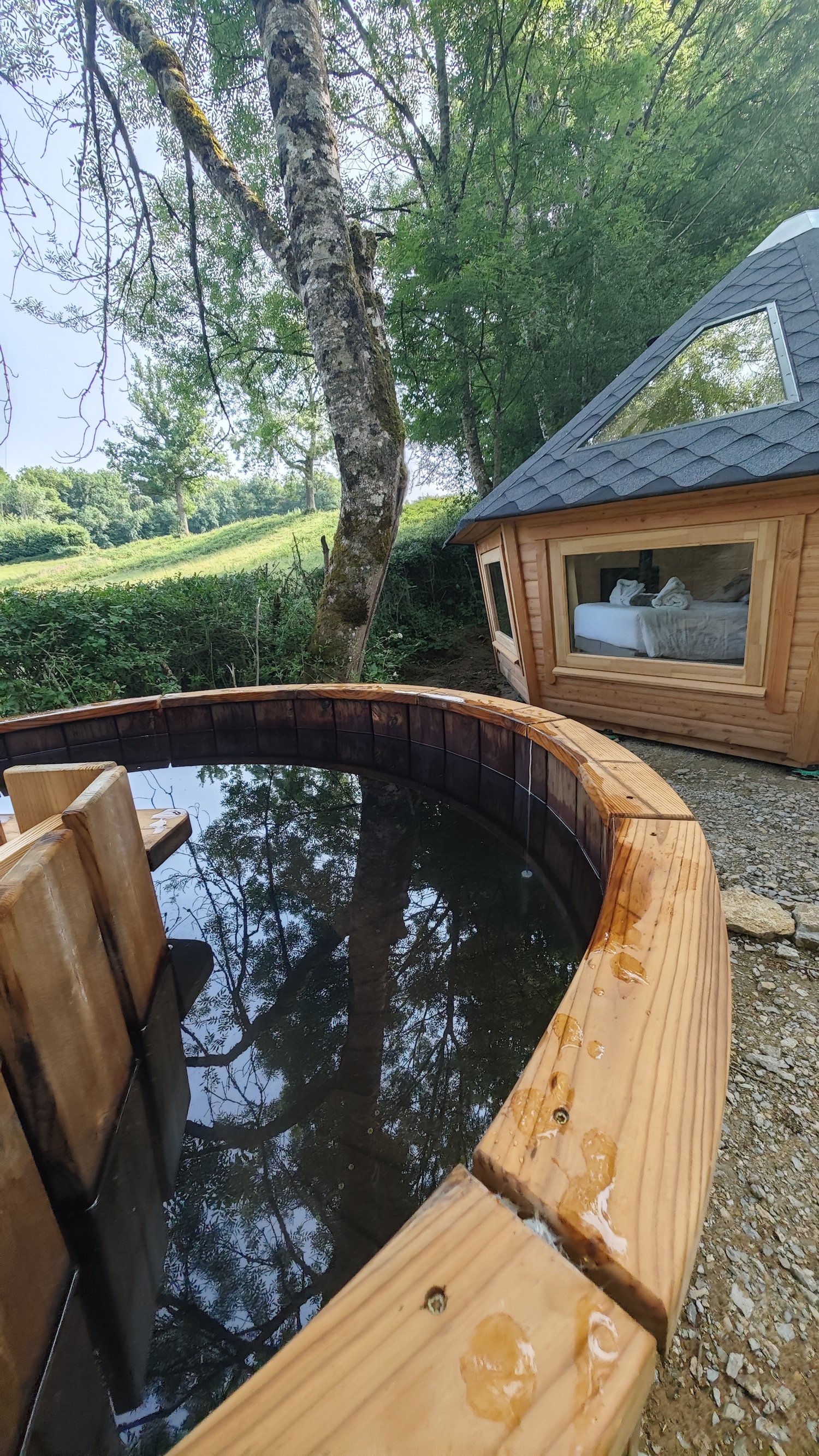 La cabane Boréale & Spa — Nuit insolite en Bourgogne à Dijon — cuisine