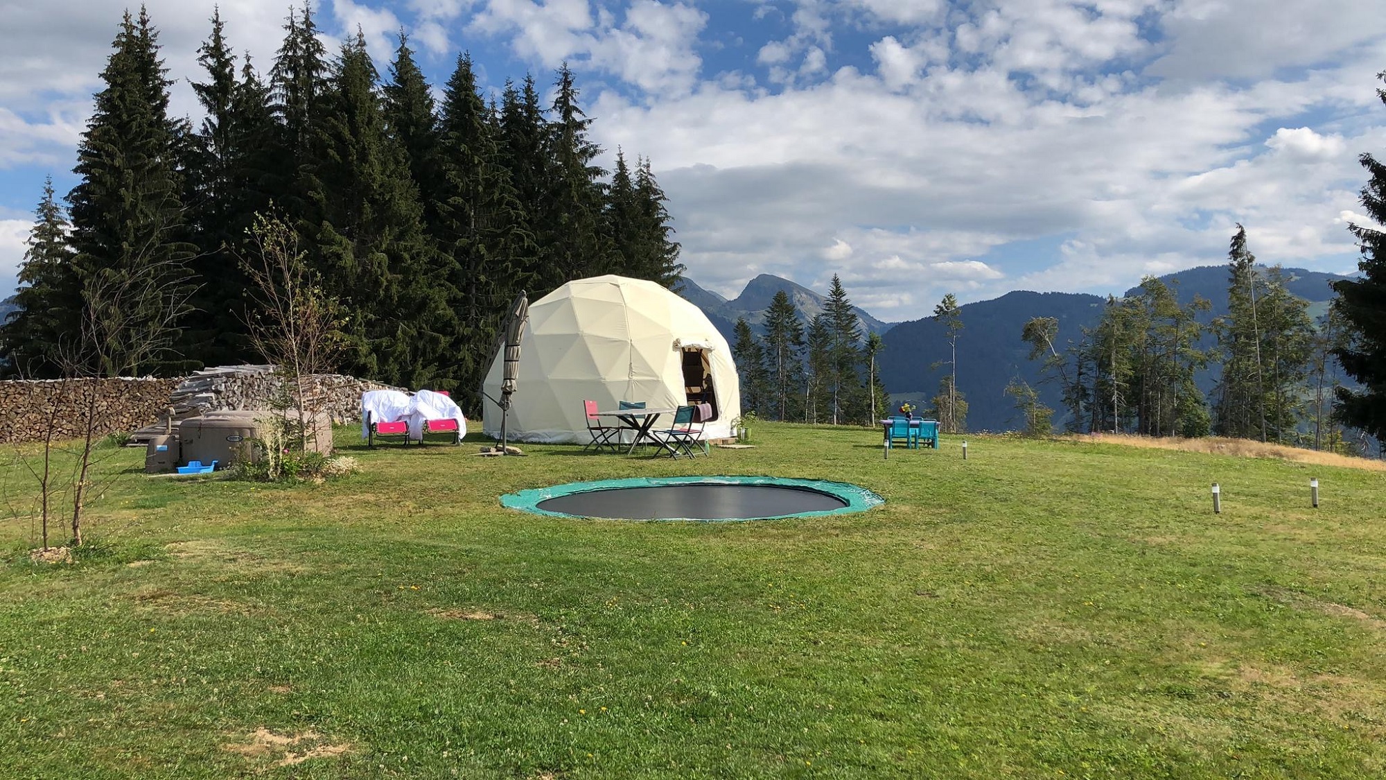 Chéry Dôme & Spa — Dôme avec spa à Haute-Savoie à Les Gets — chambre