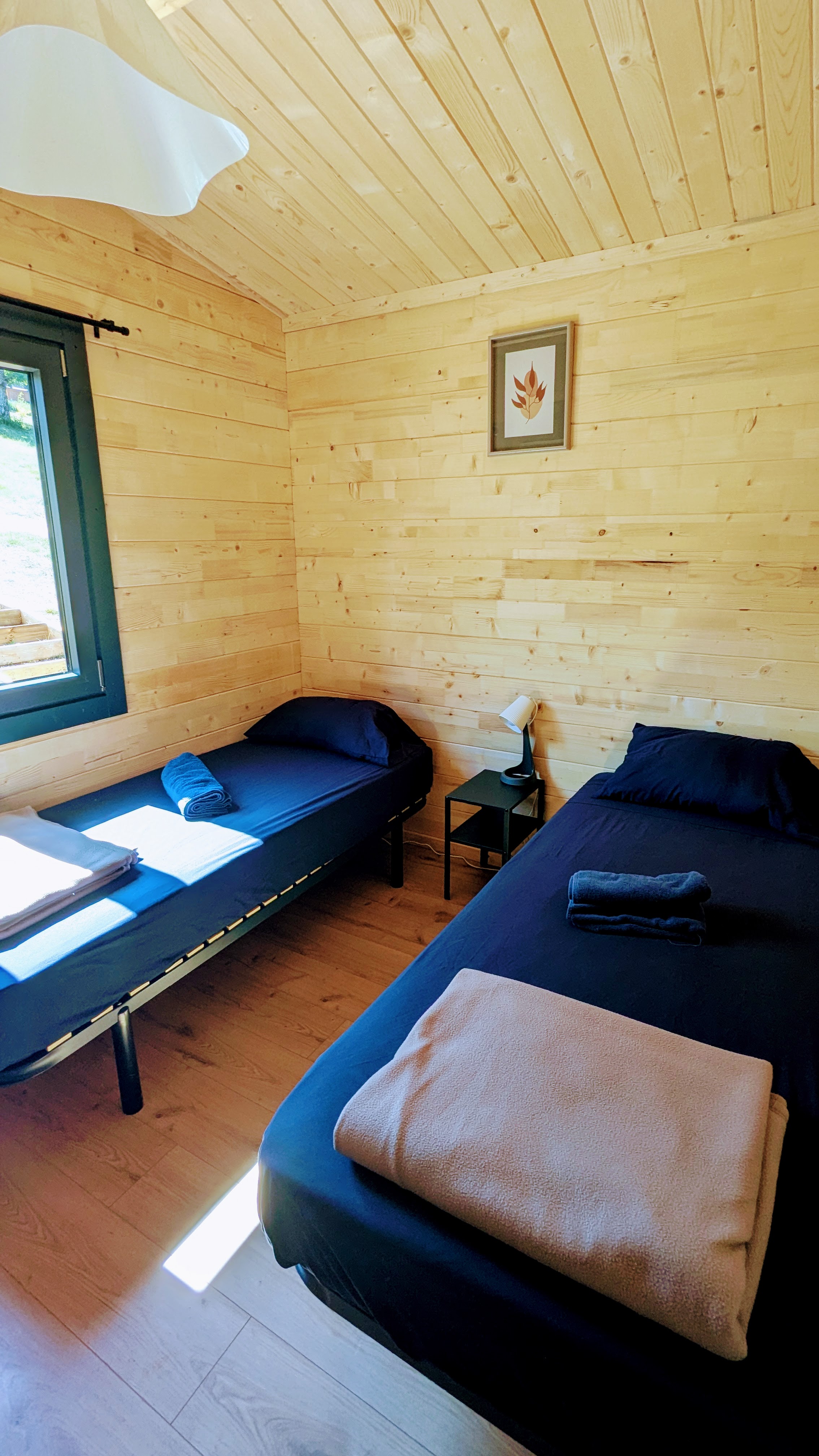 Lodge la Bruyère et Spa — Chalet avec spa à Ain à Meillonnas — vue depuis la terrasse