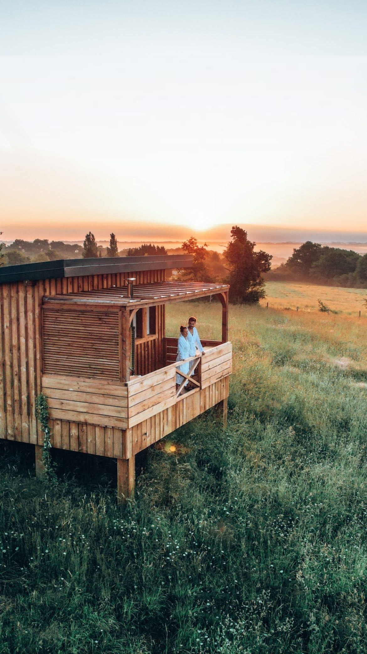 K-hute 4 : une cabane avec bain nordique au cœur de l'Aquitaine
