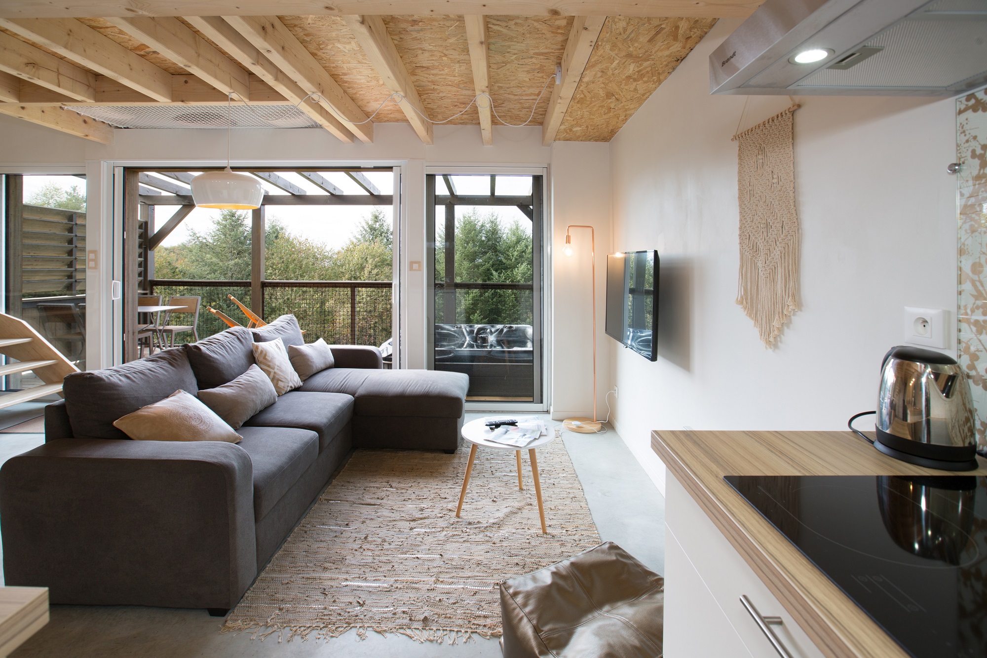 Lodge Spa Jeanne : une cabane immersive en Limousin à Palazinges — chambre