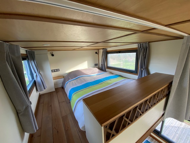Tiny house moderne à Ker Ael, une expérience unique en Bretagne à Landeda — vue depuis la terrasse