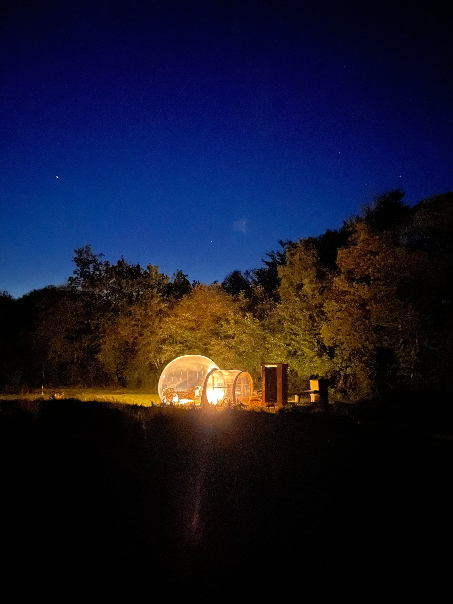 La Bulle de Clotilde : une évasion en Bretagne à Tourch — vue intérieure
