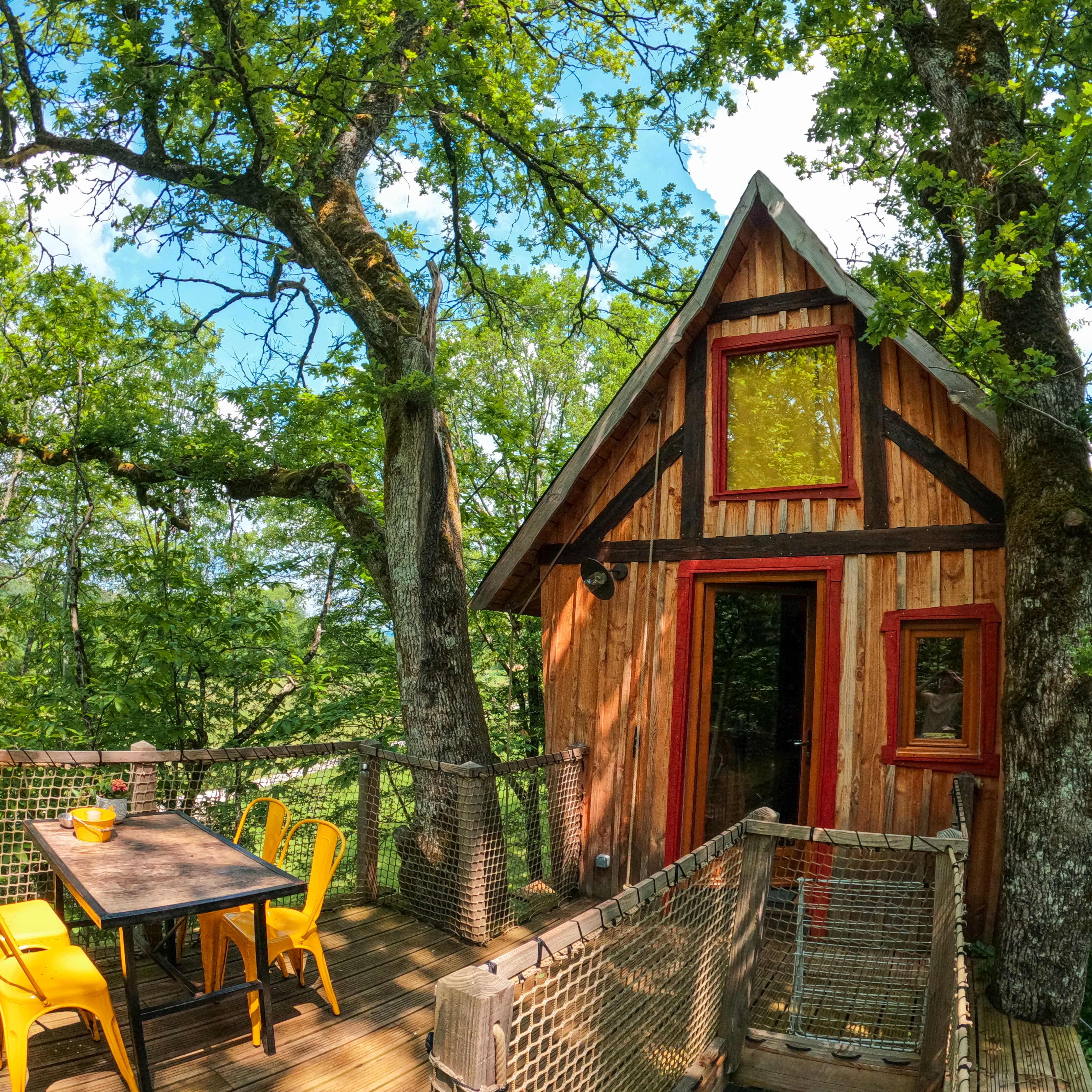 Cabane avec Spa "Cartoon" — Nuit perchée à 8m dans le Lot à Caniac-du-Causse — salle de bain