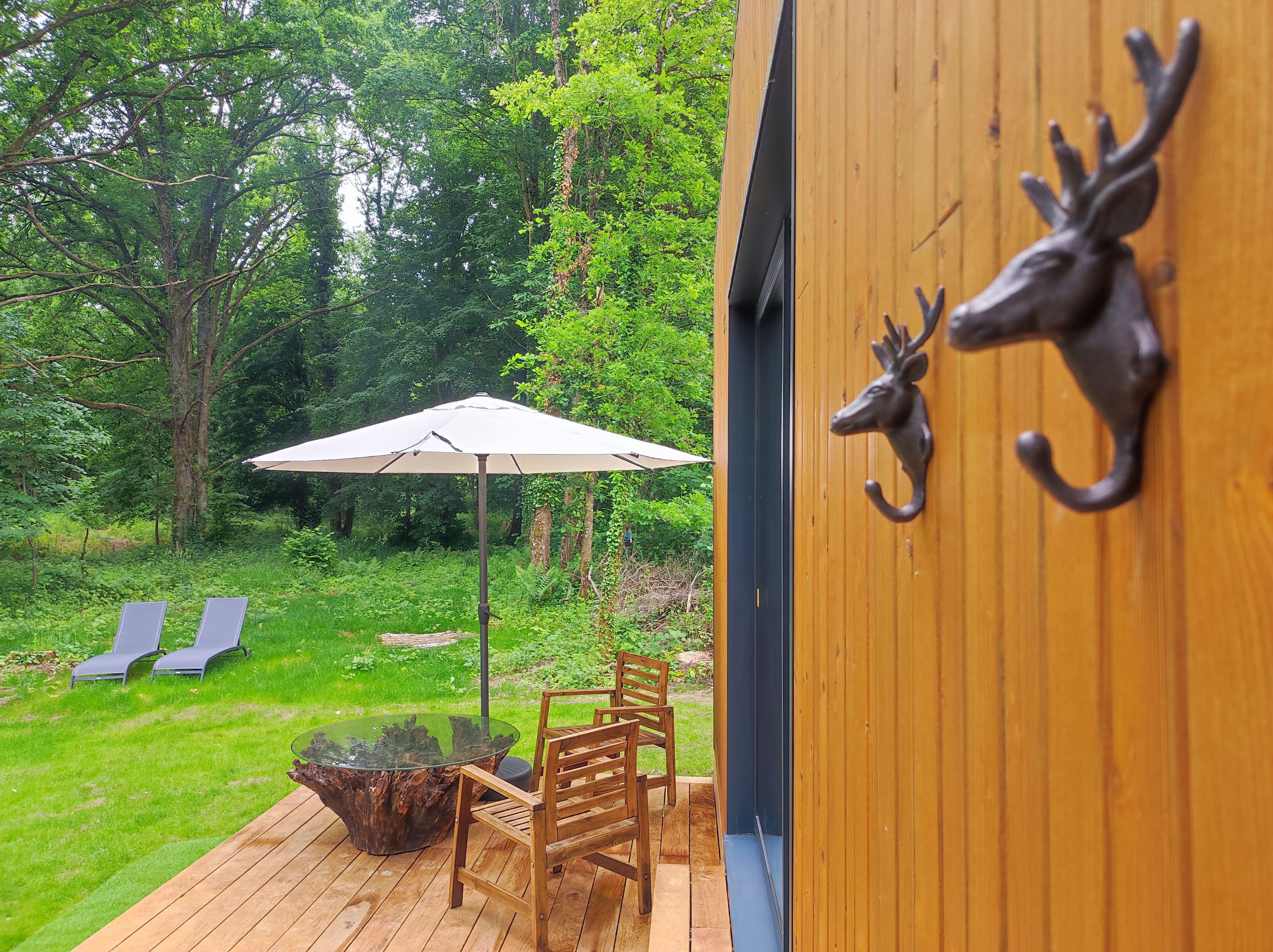 La Démaillère — Cabane avec jacuzzi à Châteauneuf-sur-Loire à Châteauneuf-sur-Loire — chambre