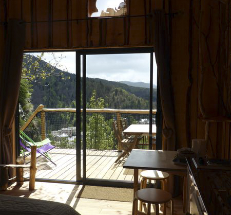 Cabane Castor — Cabane sur pilotis avec vue imprenable à Lozère à Mende — chambre