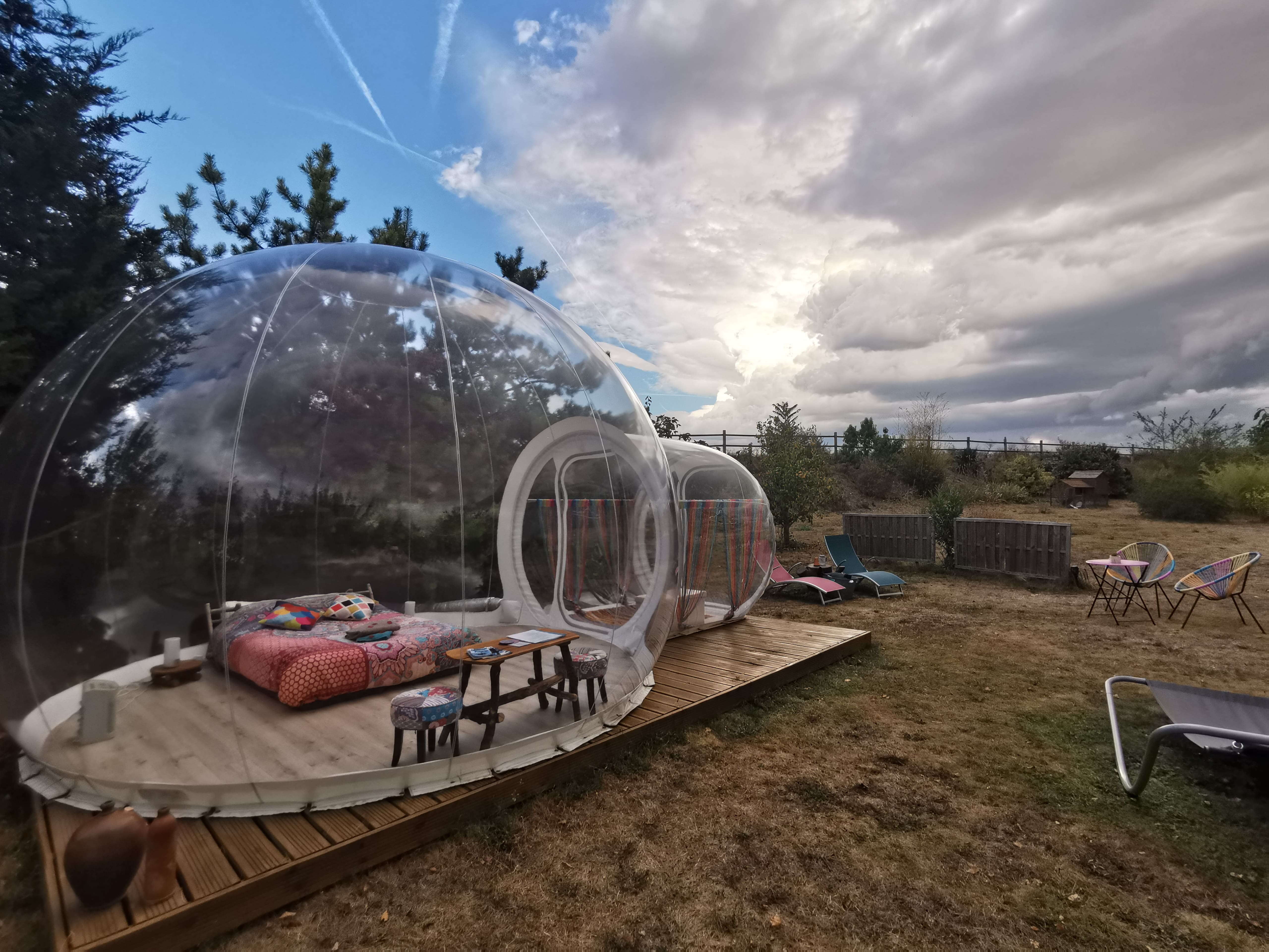 Vivez l'expérience unique de la Bulle Cristal en Île-de-France à Champmotteux — environnement naturel