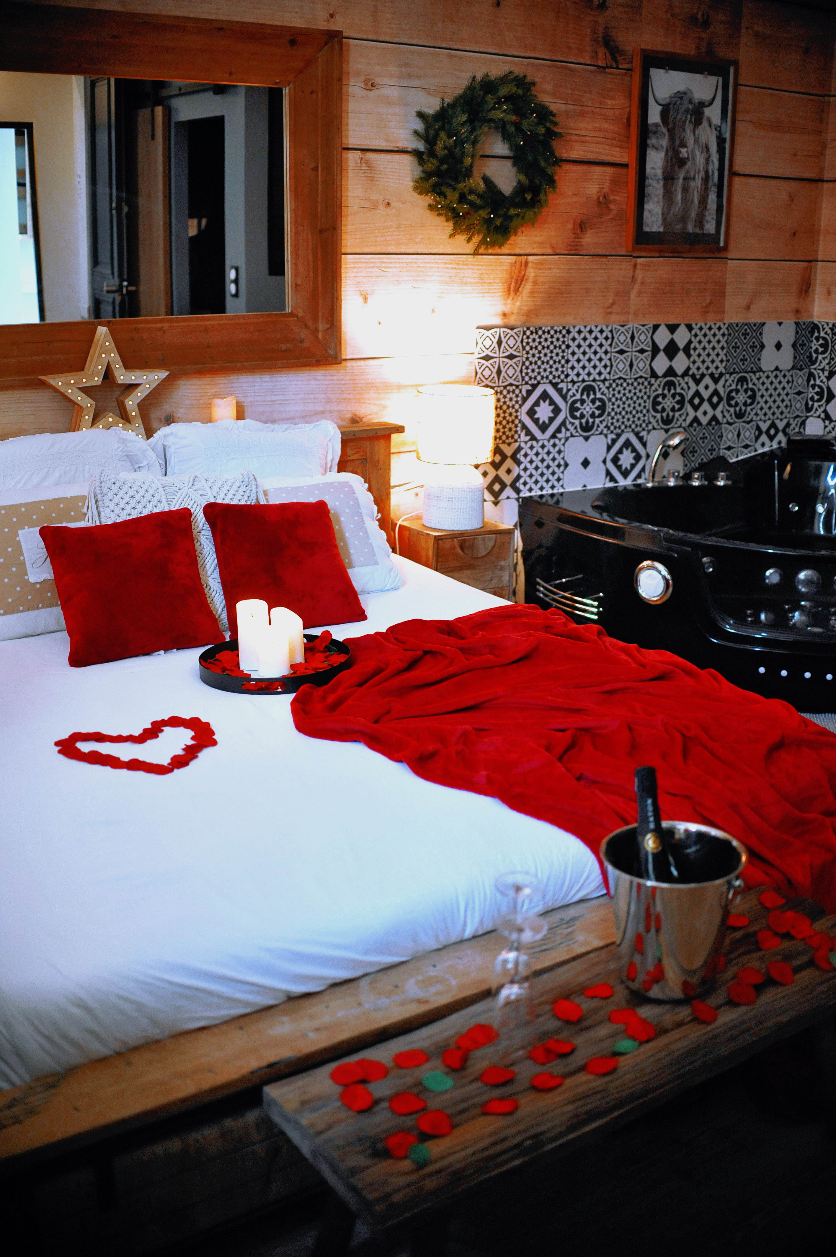 Chalet romantique — Maison insolite avec spa à Évreux à Évreux — vue depuis la terrasse