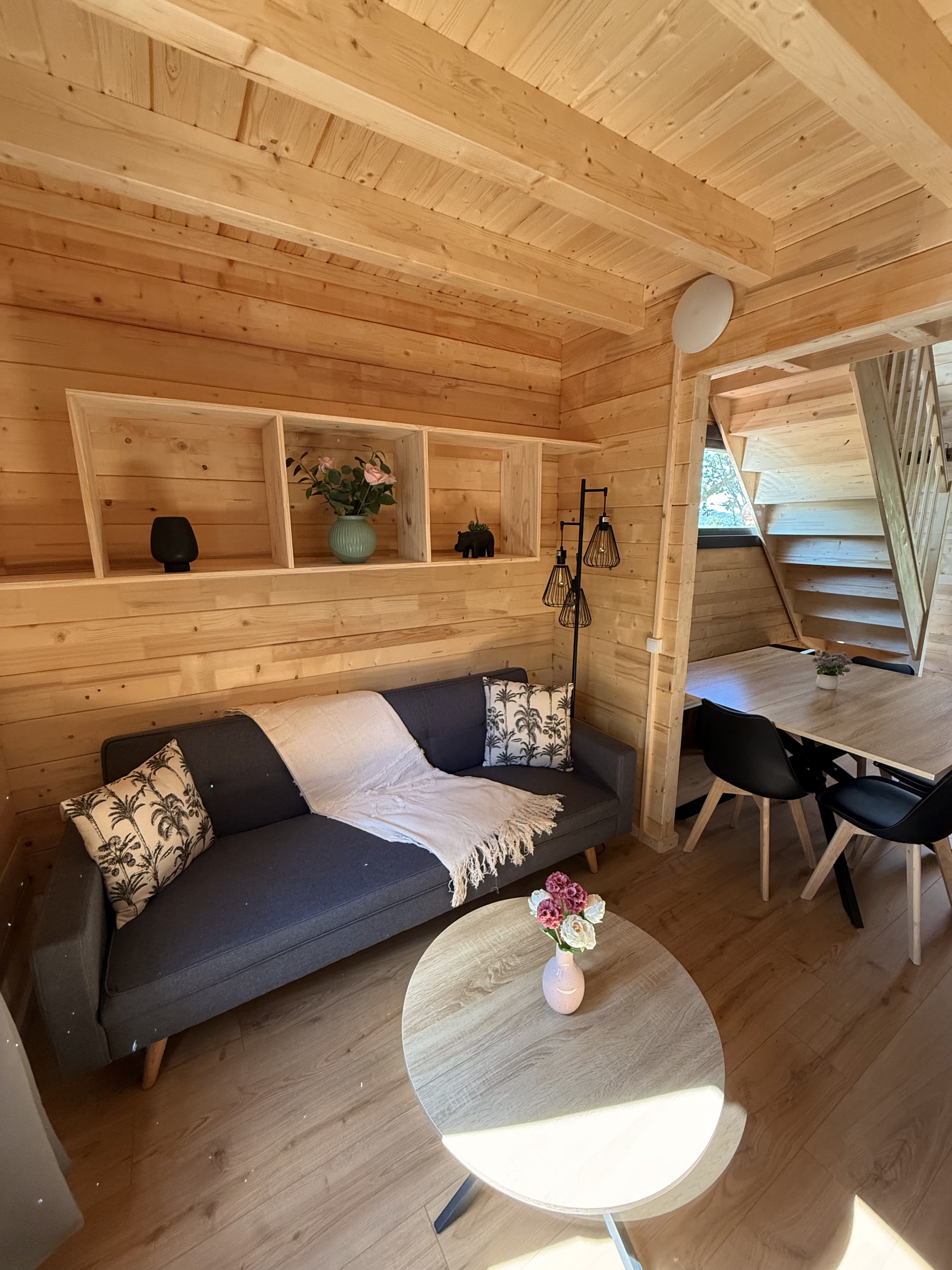 Lodge La Colibă — Chalet avec terrasse panoramique à Ain à Meillonnas — vue depuis la terrasse