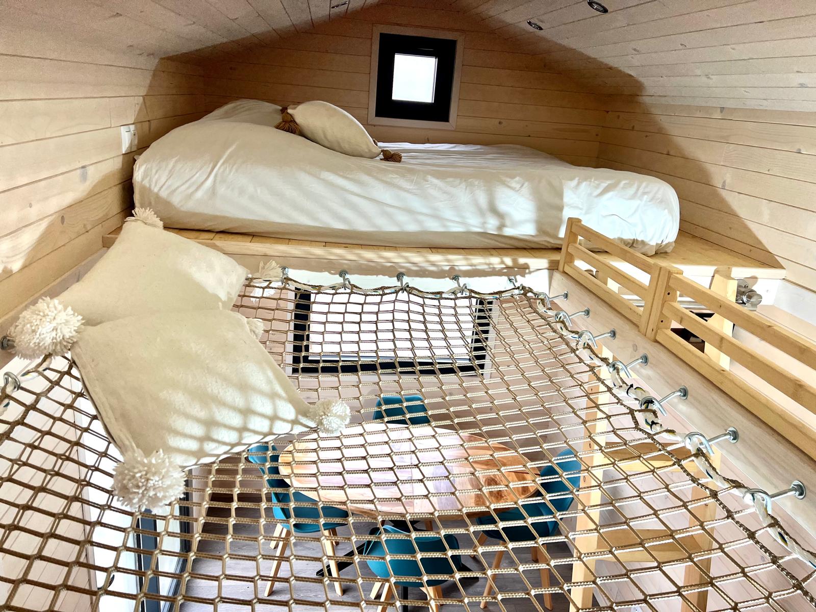 Tiny House 4 pers. — Écolodge avec spa à Ain à Meillonnas — vue depuis la terrasse