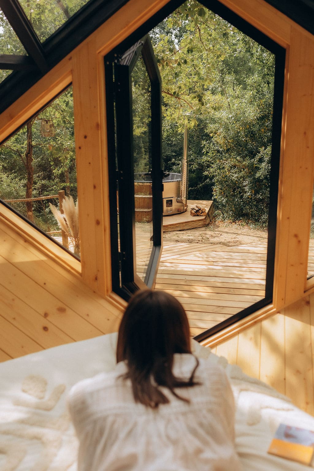 Cocon de verre avec Bain Nordique