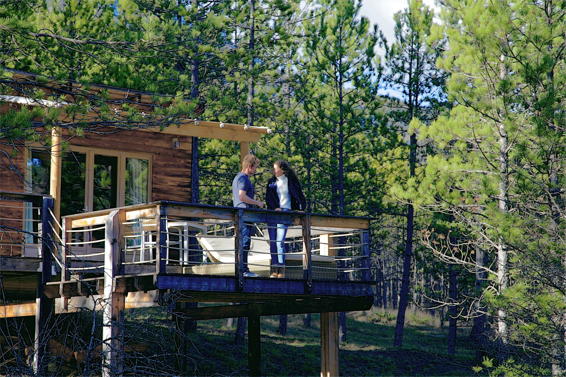 Cassiopée : une cabane sur pilotis au cœur des Hautes-Alpes à Ribeyret — environnement naturel