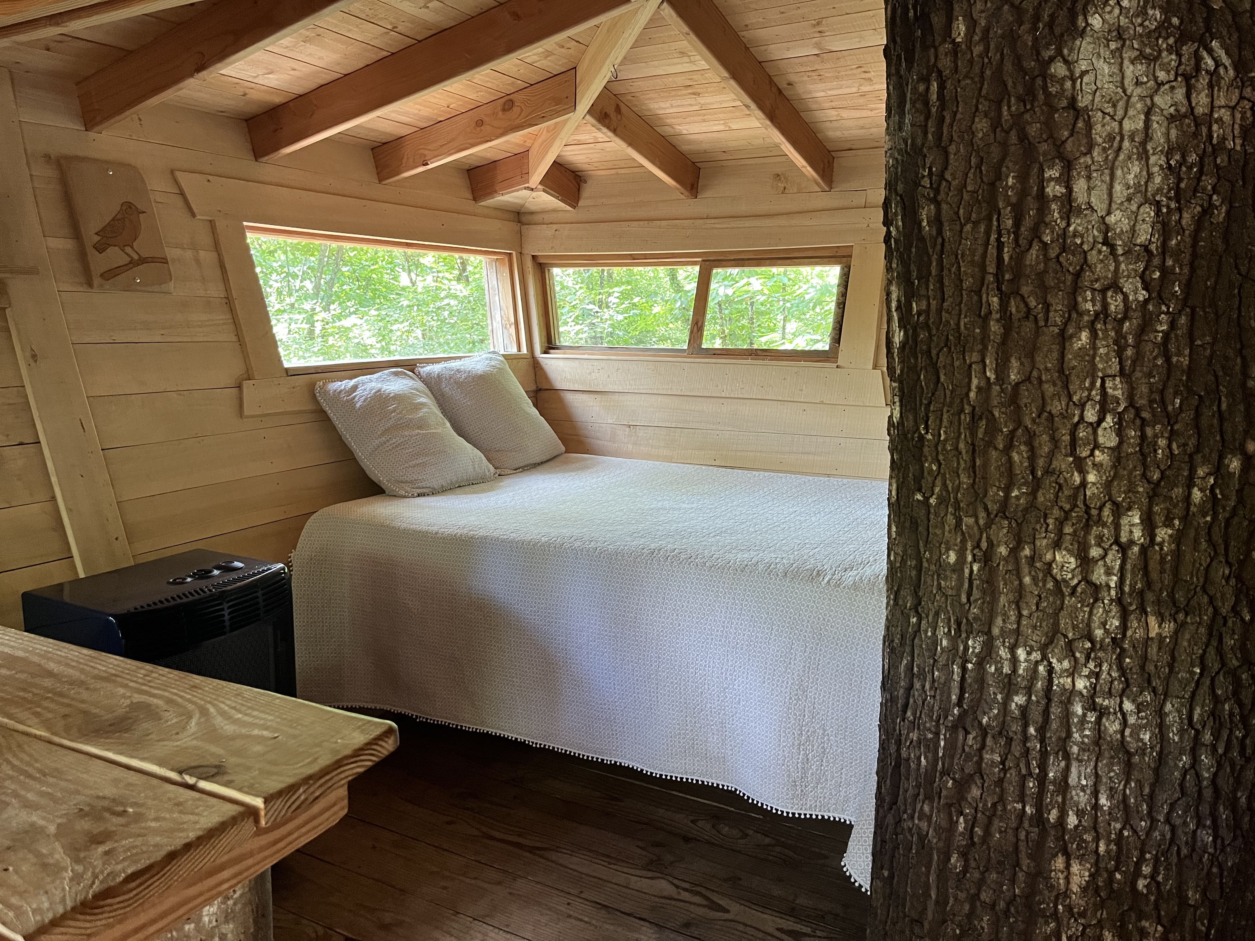 Cabane Mésange — Cabane sur pilotis à 8m en Mayenne à L'Orbière — environnement naturel