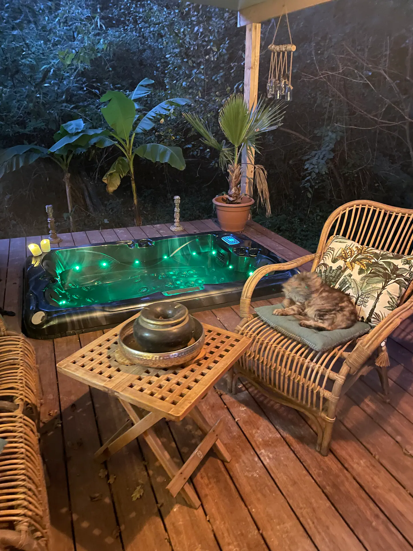 Coco bohème — Cabane sur pilotis avec jacuzzi à Hautes-Pyrénées à Lourdes — vue intérieure