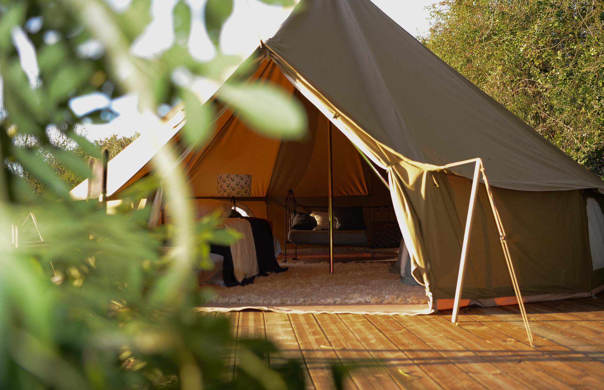 La Tente de Glamping — Tente avec piscine à Puech Long (Tarn) à Albi — vue intérieure