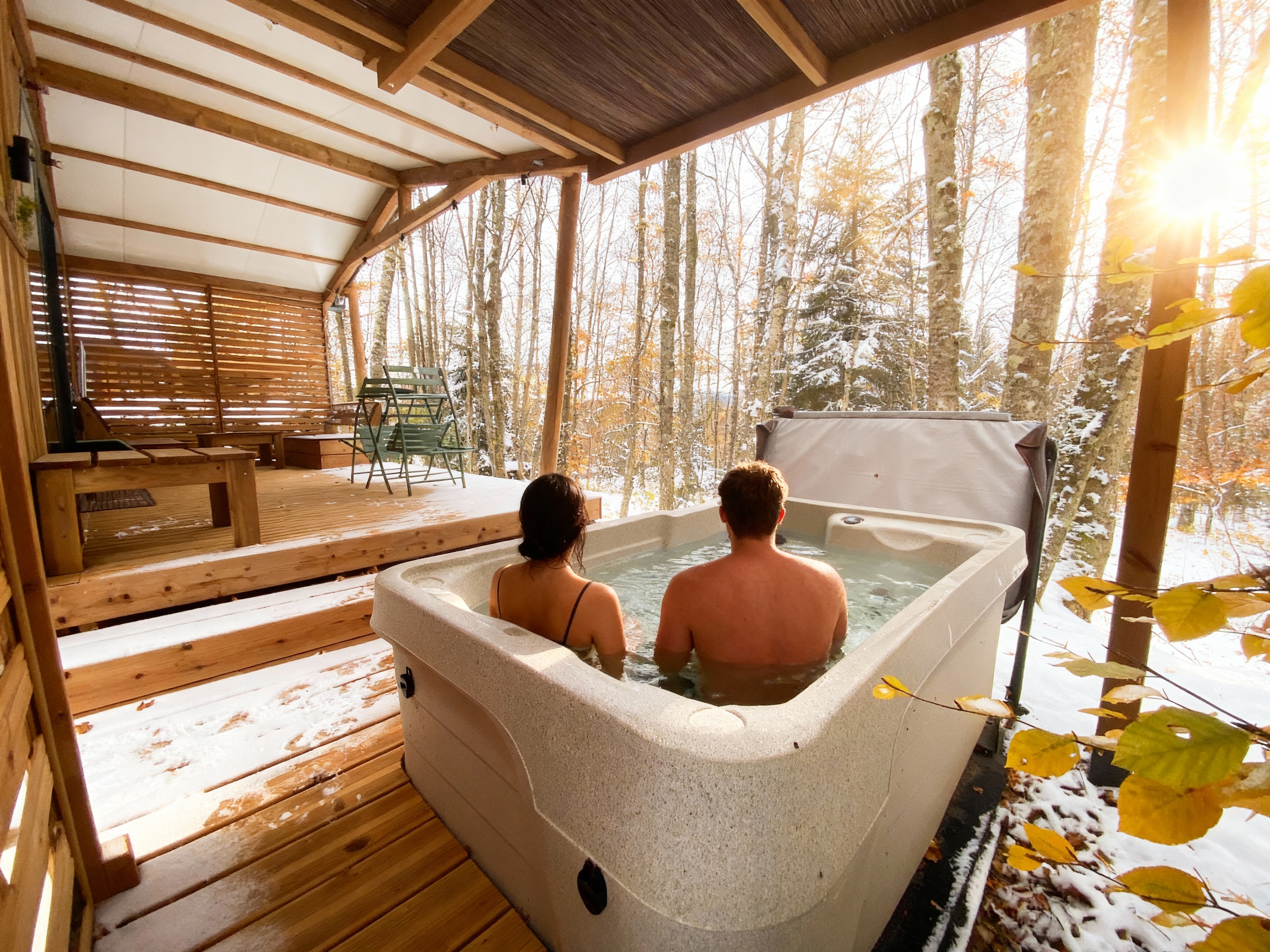 HY•Lødge Spa-2pers N°2 — Cabane avec spa privatif à Vosges