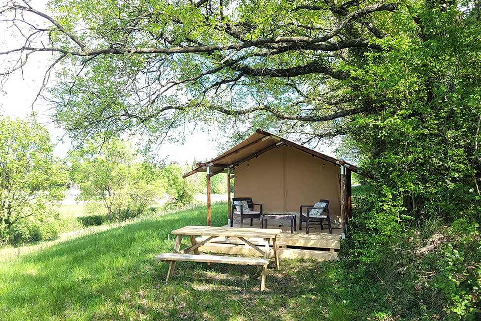 Mini tente safari — Glamping avec spa à Gard