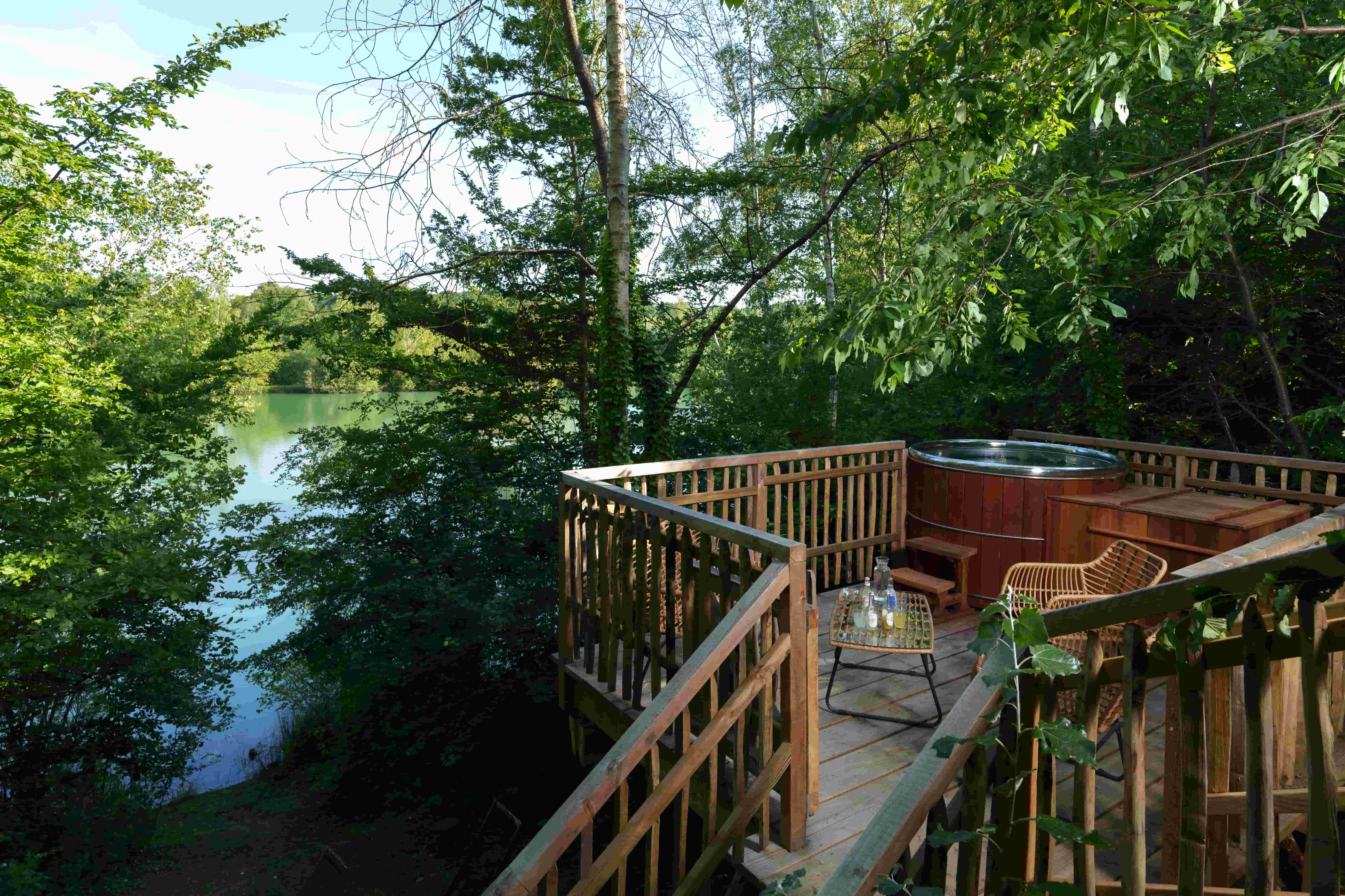 Cabane Spa Échappée Belle : une expérience unique en Picardie à St-Léger-Aux-Bois — chambre
