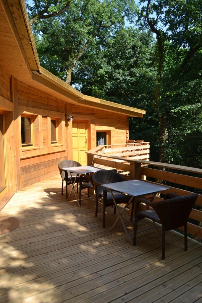 Lodge Azur : une cabane au cœur de la nature poitevine à Magné — vue intérieure
