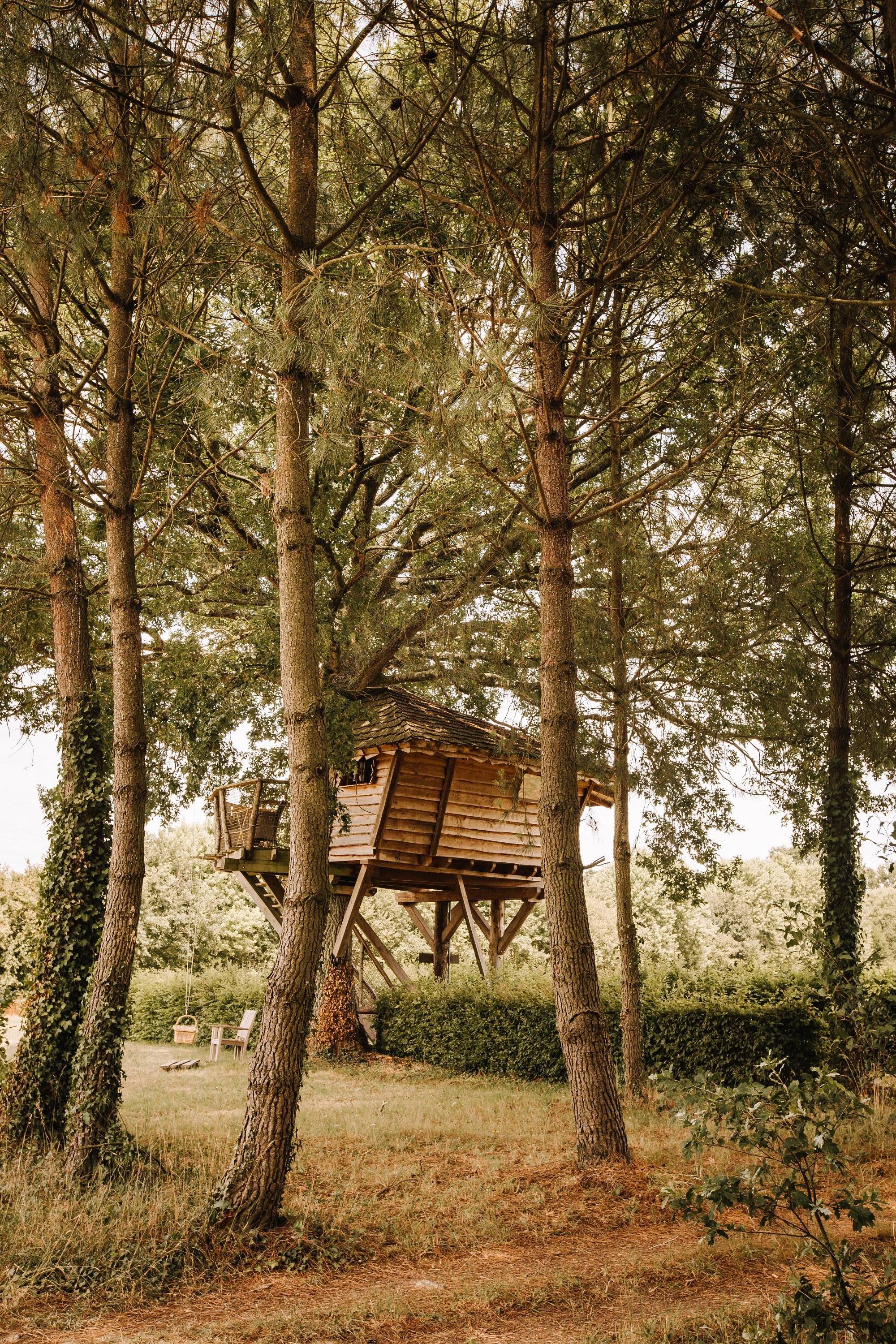 Cabane Hulotte : une escapade enchantée dans les arbres à Pommerieux — espace de vie