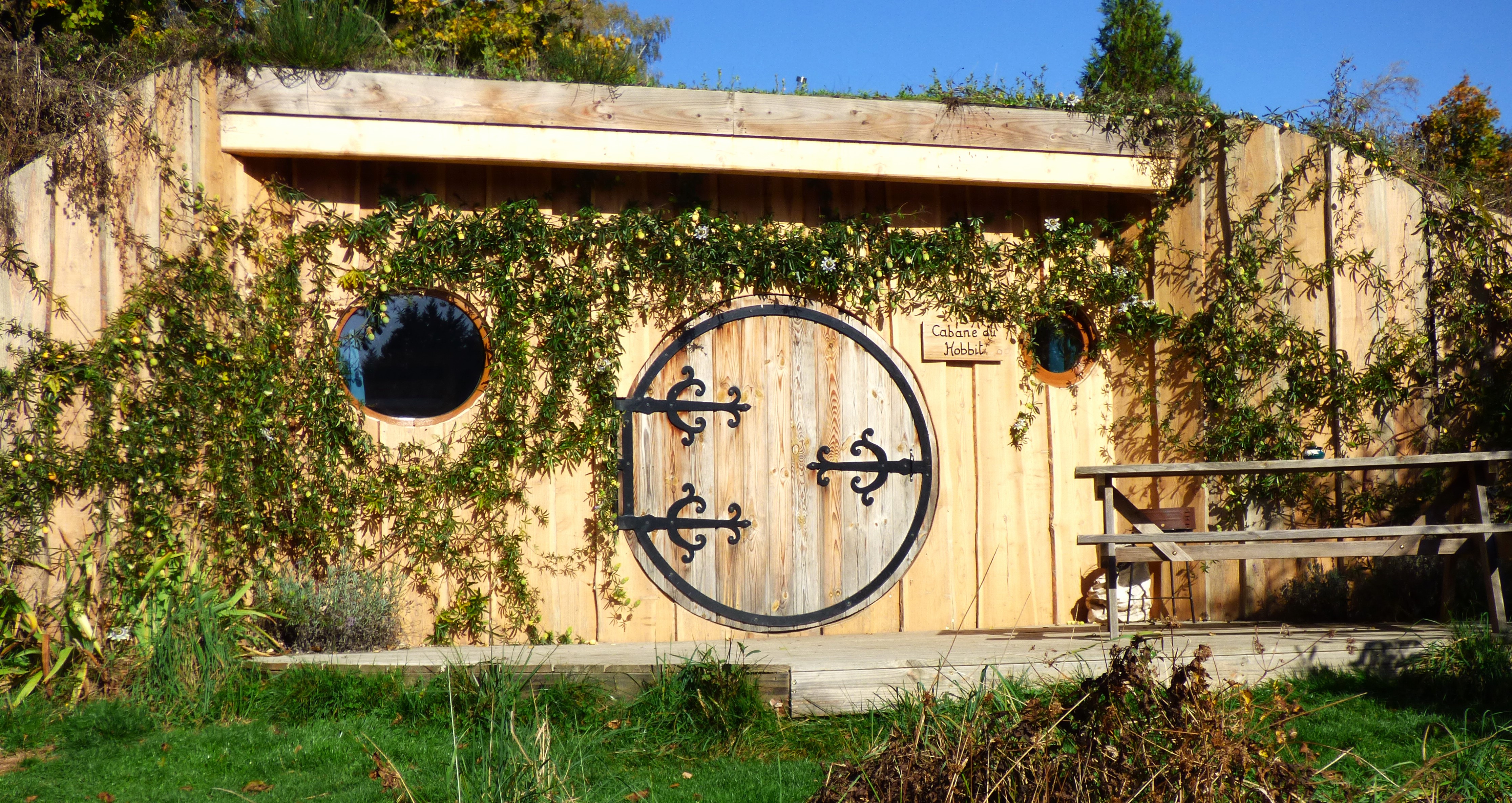 Cabane du Hobbit : une expérience immersive au bord du lac à Condat-En-Combraille — vue depuis la terrasse