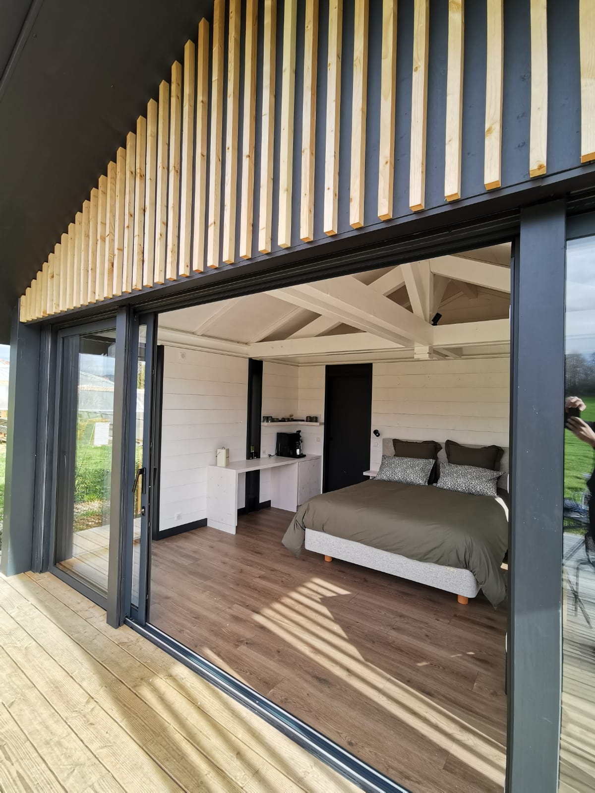 Les Logettes de Caroline — Ecolodge avec Bain Nordique à Jura